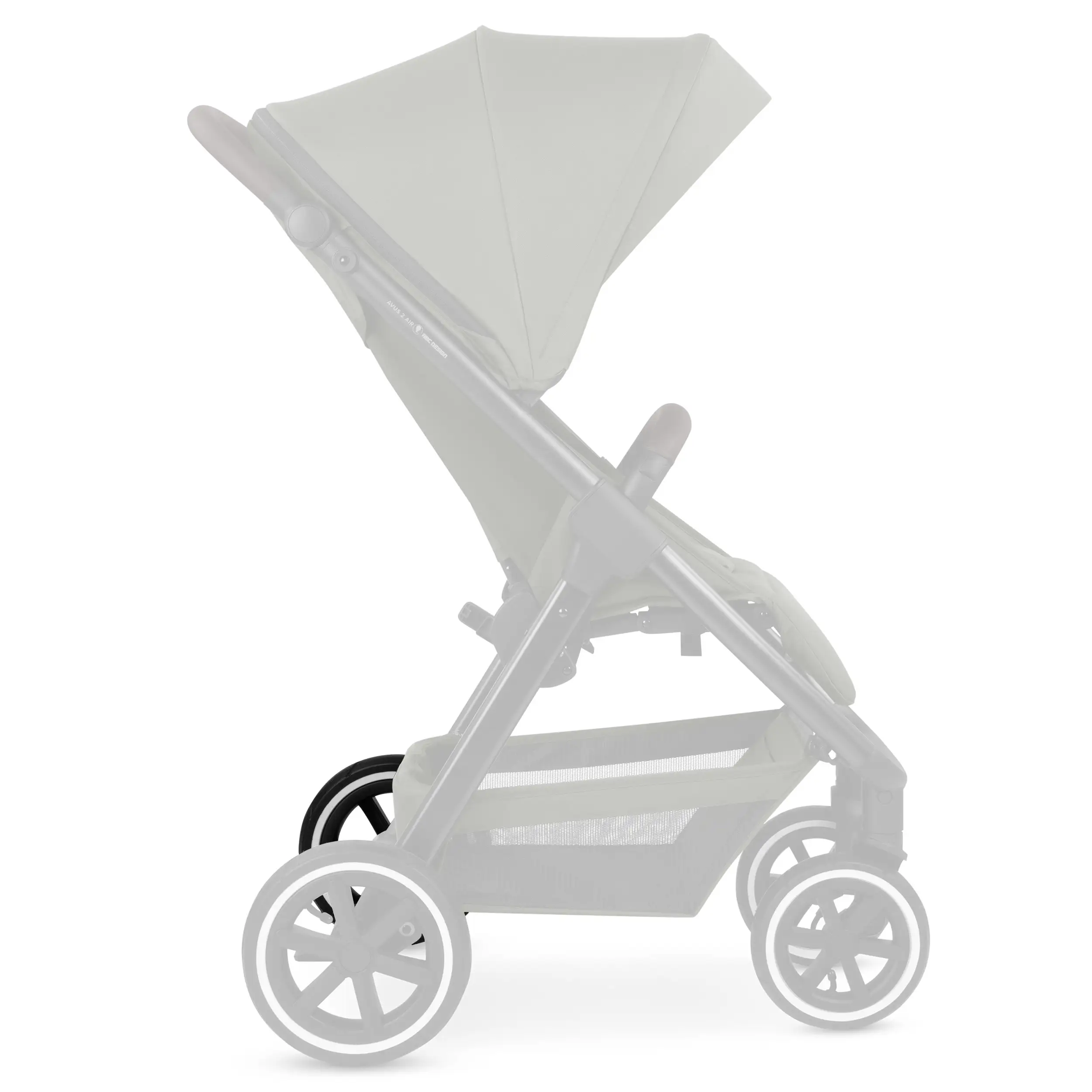 Ruota posteriore per Avus 2 Air / Avus Air - Luftrad Black / White Wall