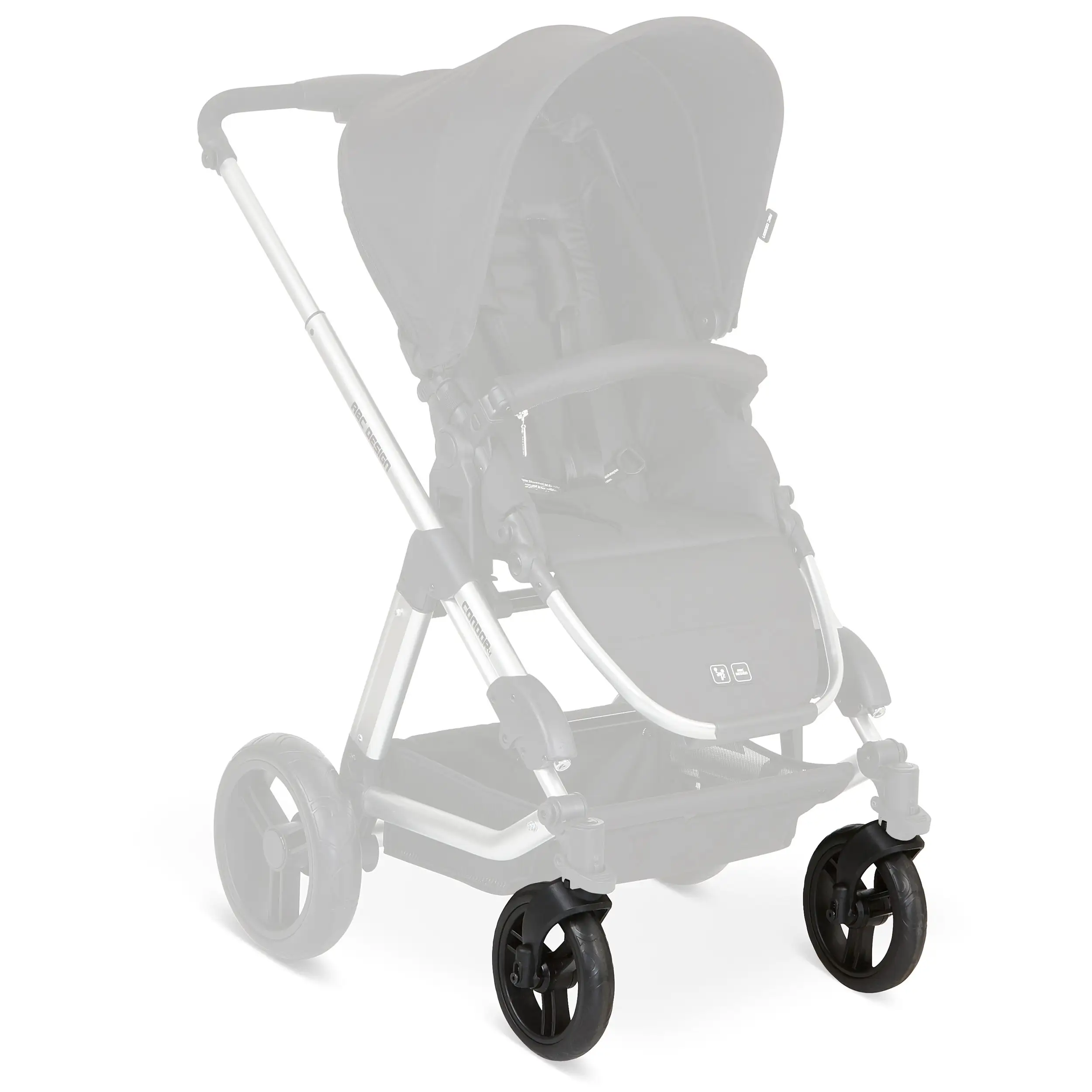 Set di ruote anteriori (2 pezzi) per Zoom - EVA Black