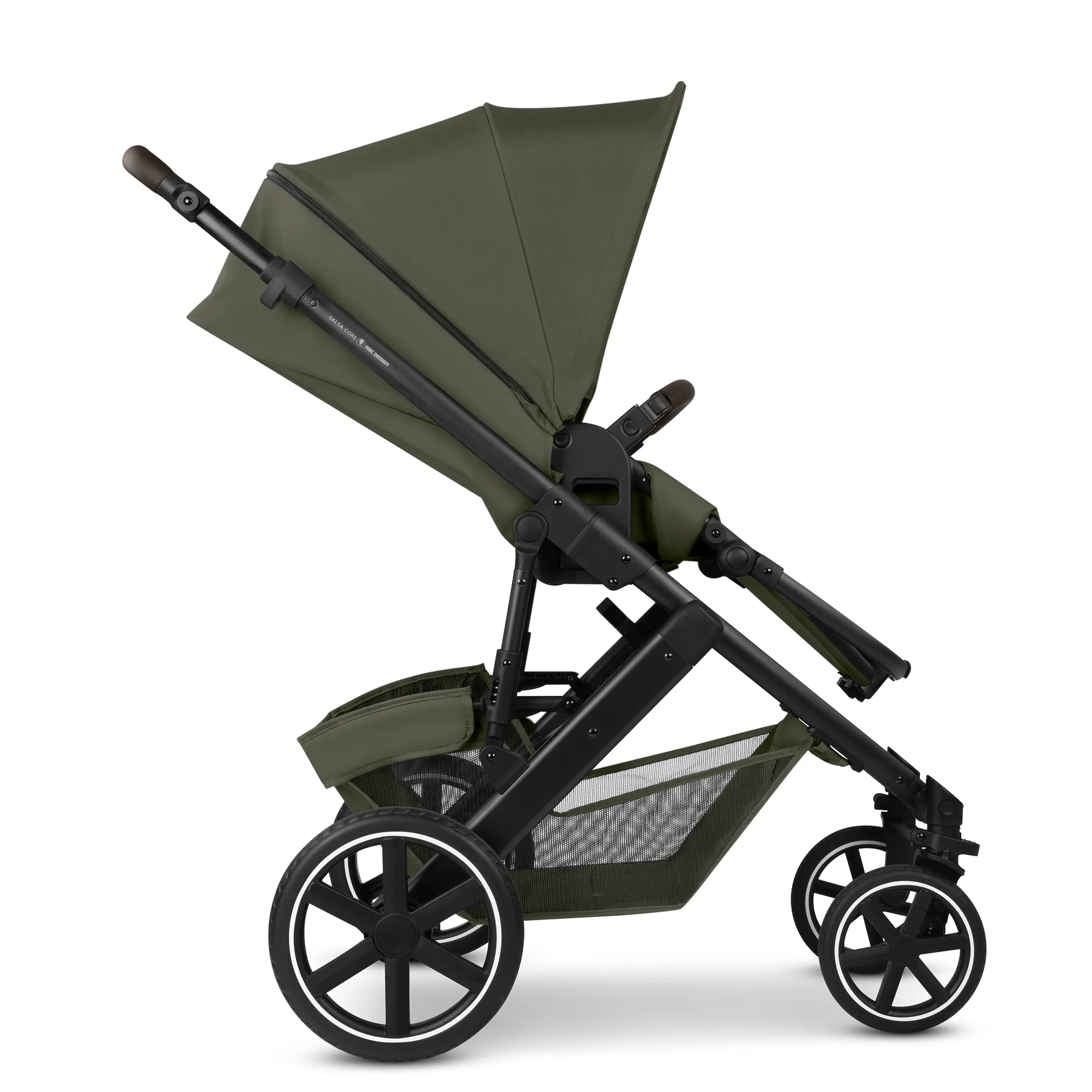 Set passeggino 3in1 Salsa Core incl. Seggiolino per auto Calla dotato di funzione reclinabile - Olive