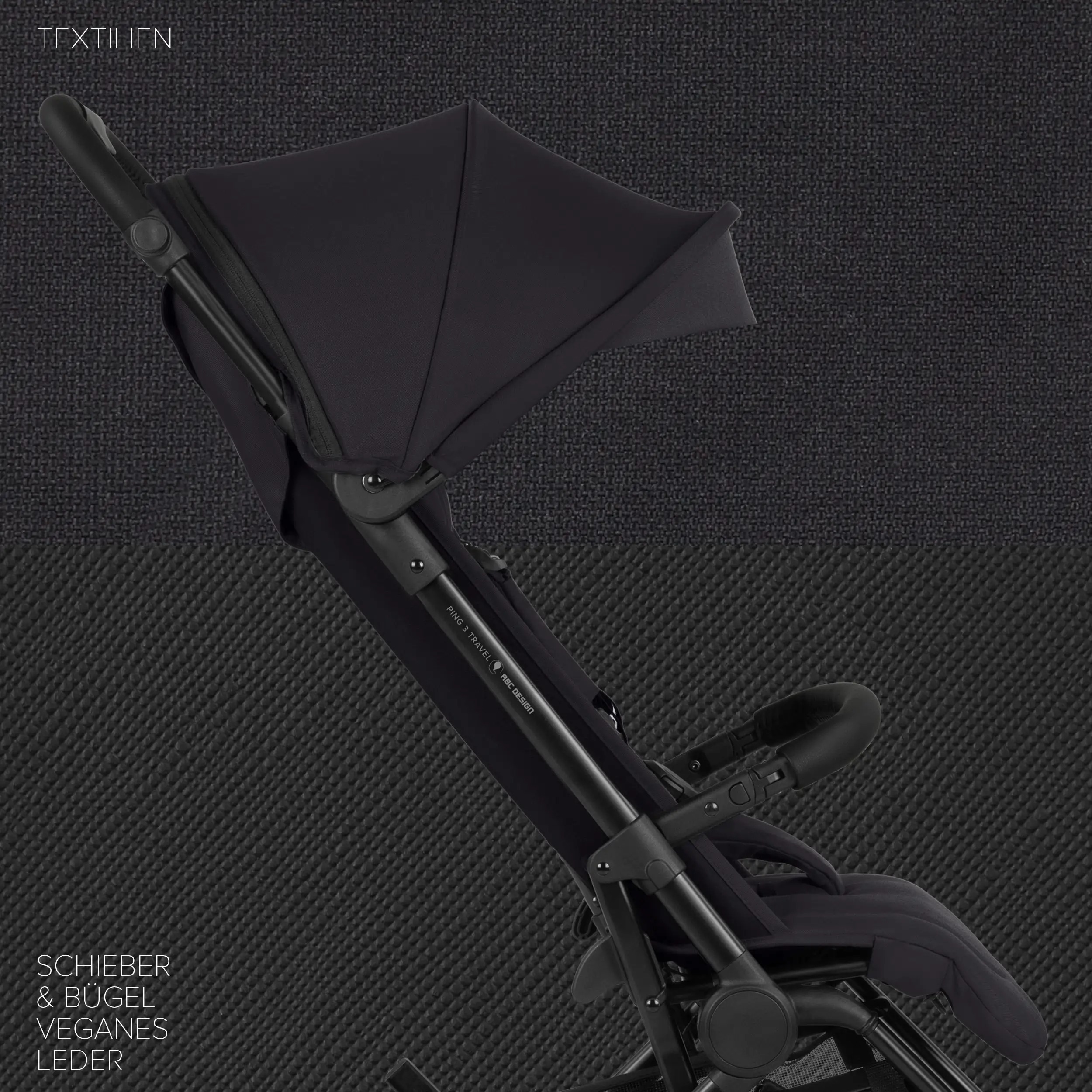Passeggino da viaggio Ping 3 Travel - Coal
