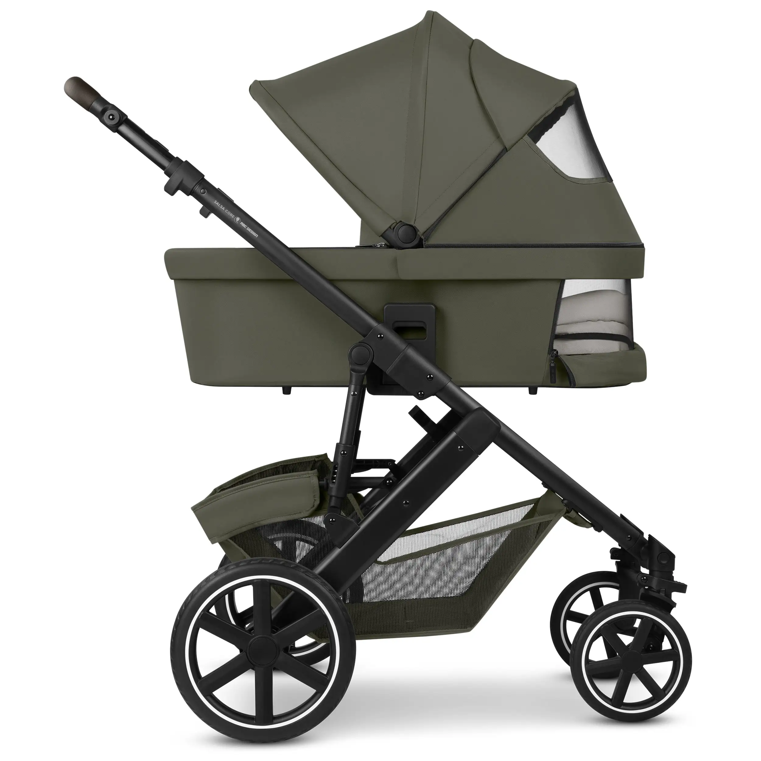 Set passeggino 3in1 Salsa Core incl. ovetto Calla con funzione reclinabile - Olive