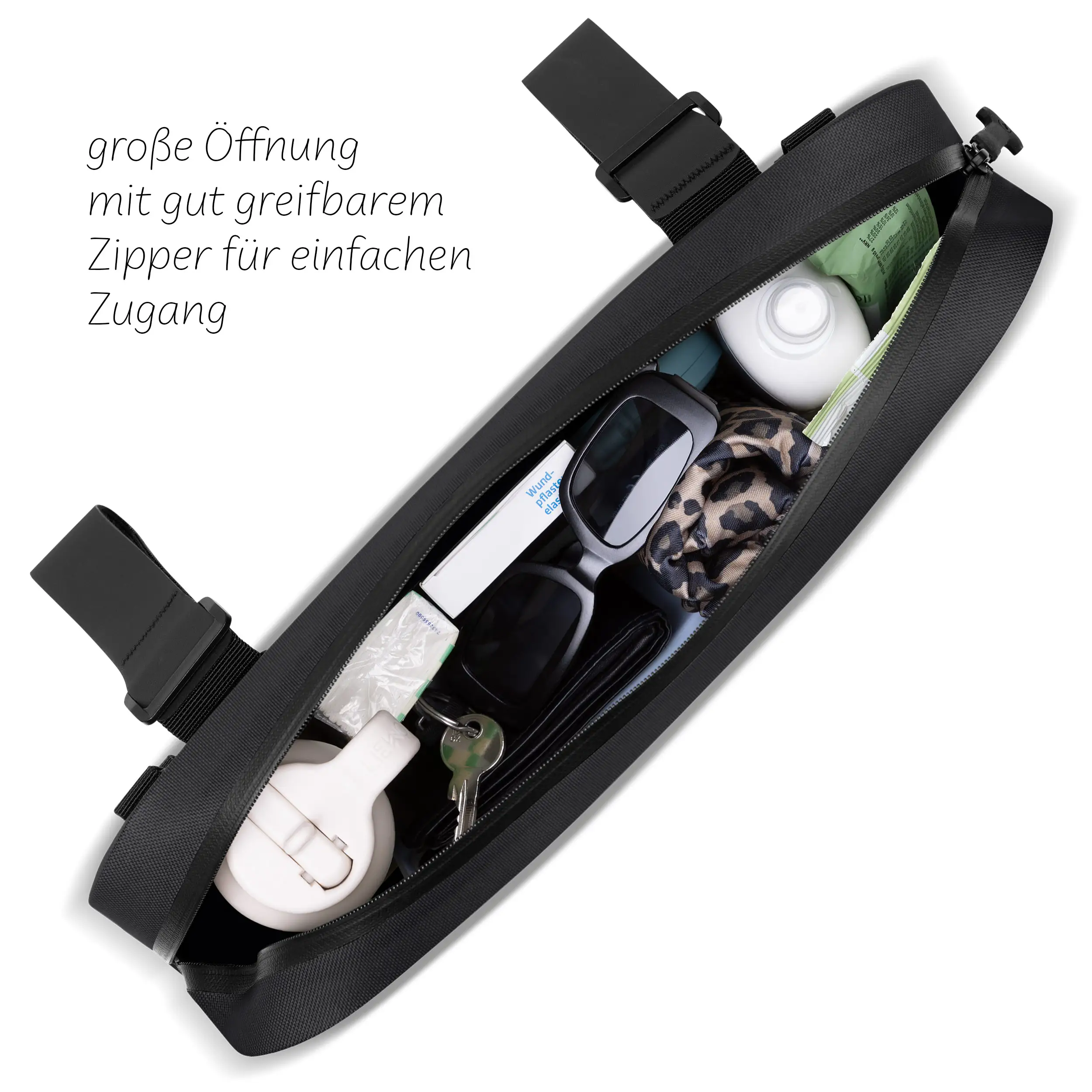 Borsa da sella Ginevra 4,5 L per passeggino, biciclette e uso quotidiano - Inchiostro