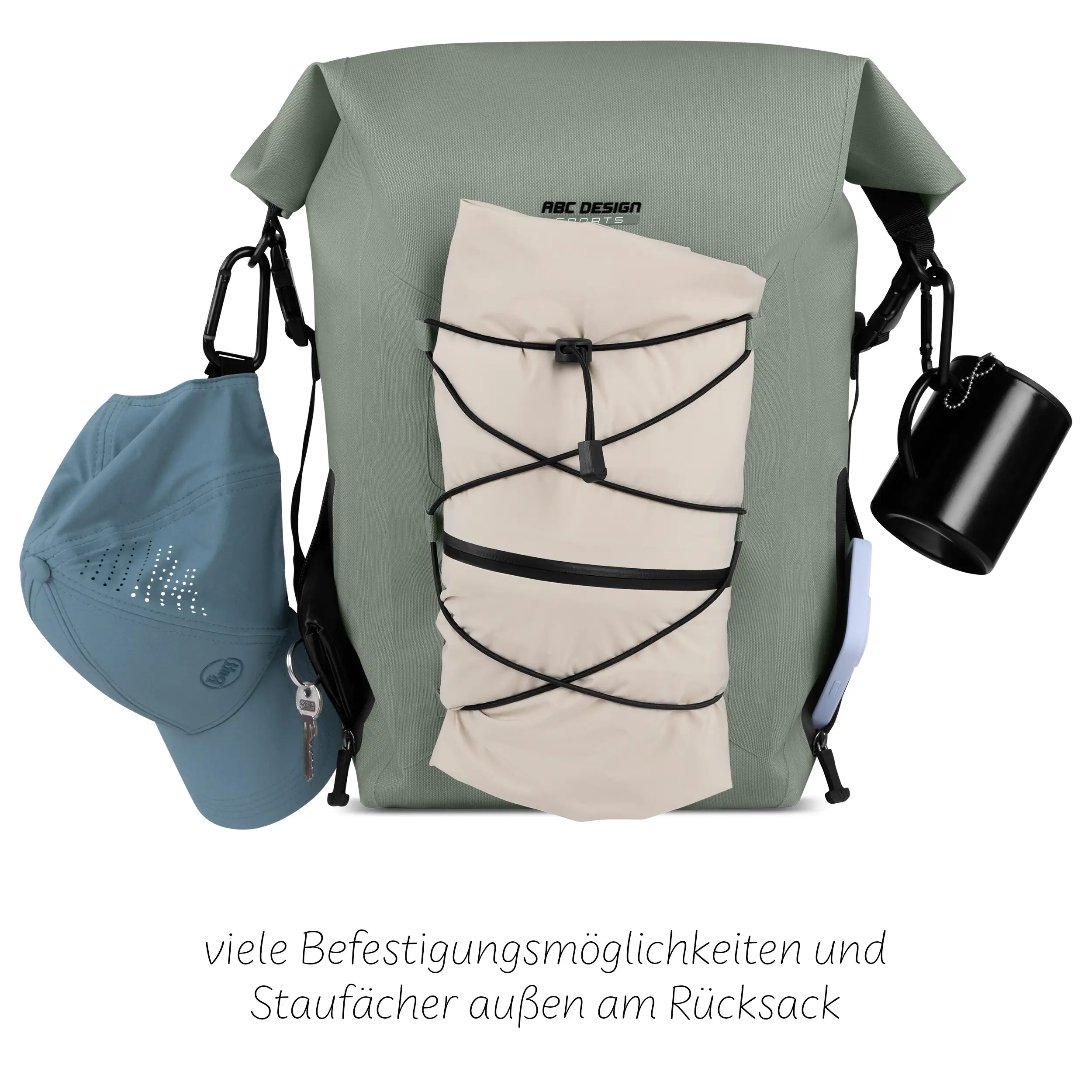 Zaino outdoor premium Lausanne 20L per la città e la natura - Pine