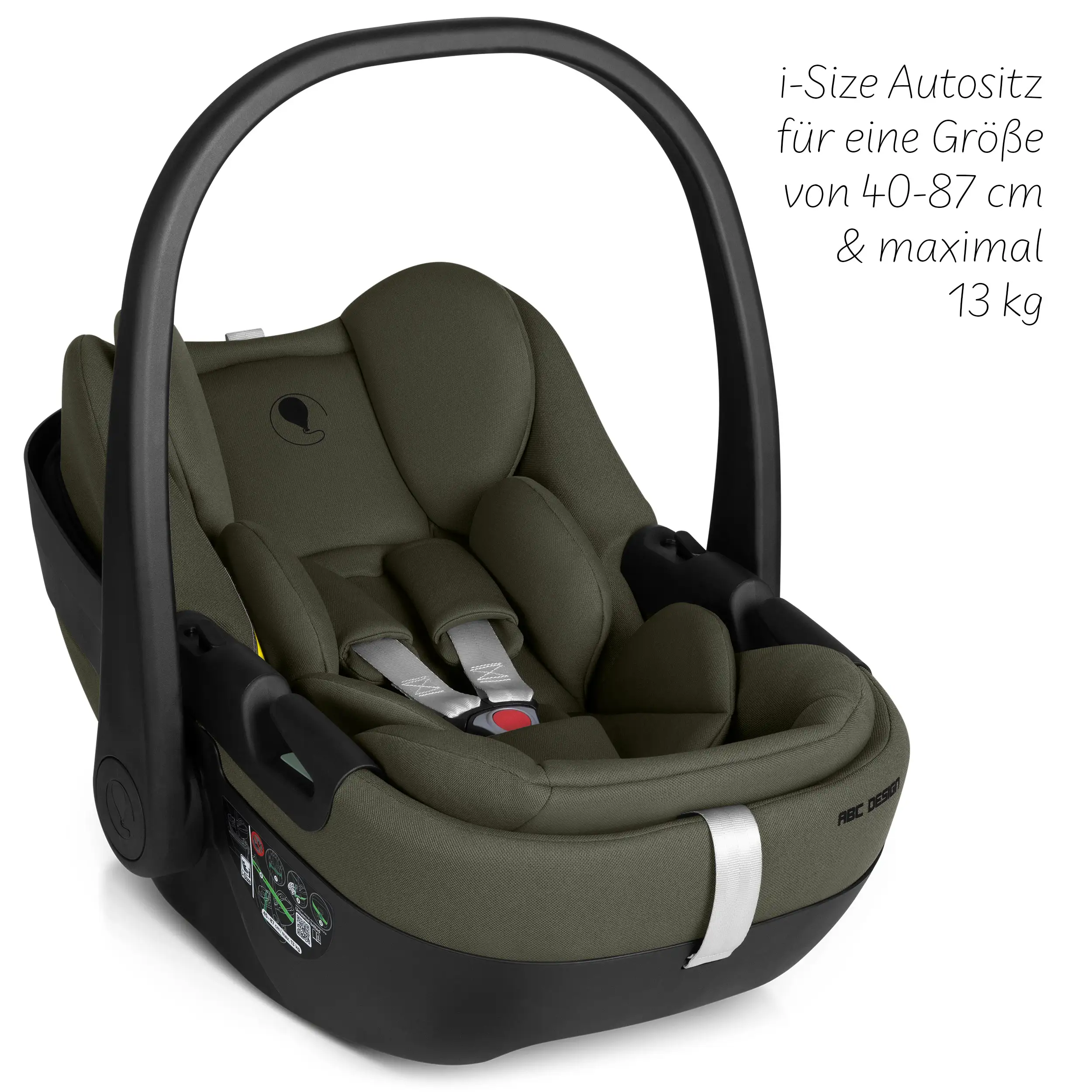 Ovetto Calla i-Size con funzione reclinabile - Olive