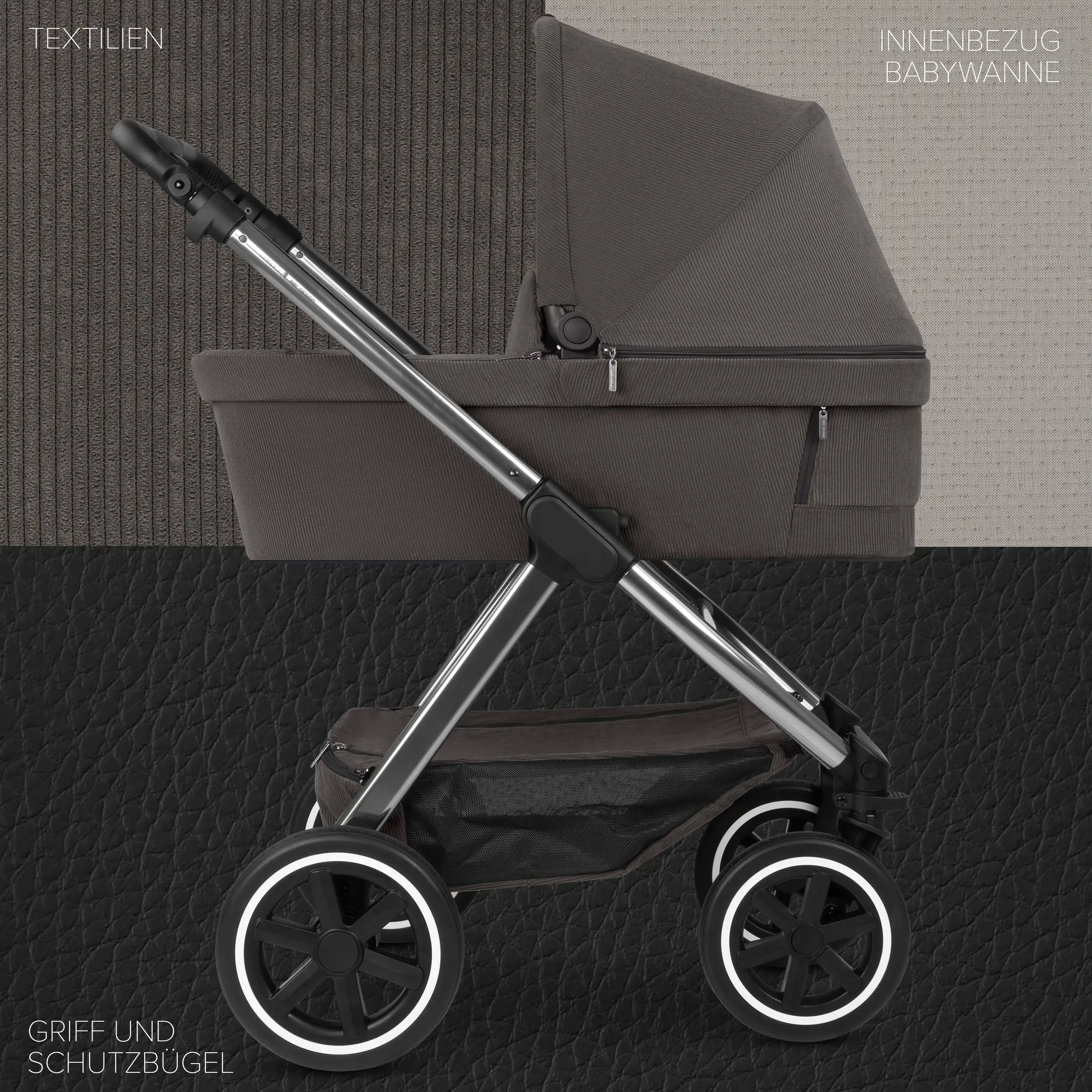 Set passeggino 3in1 Samba 2 - Almond