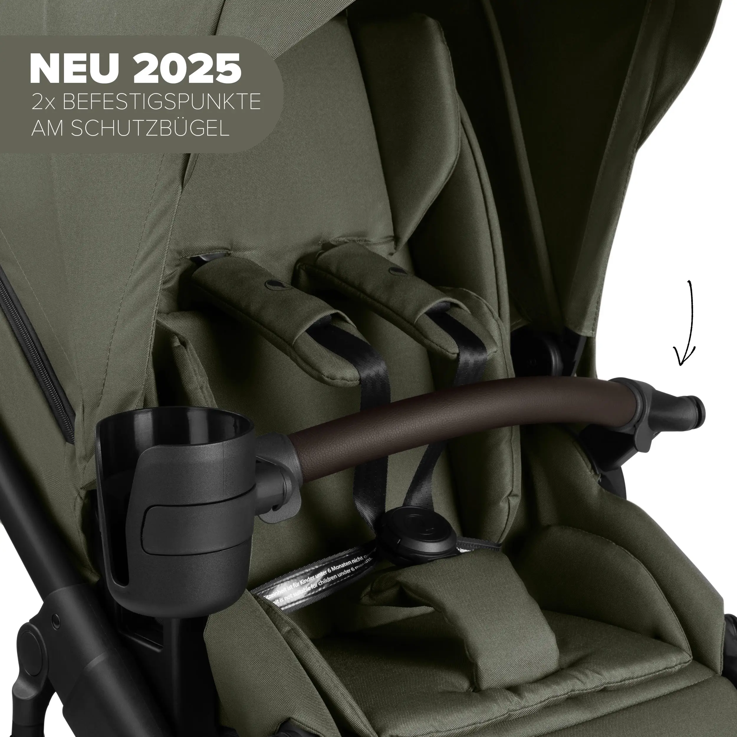 Passeggino 4in1 Salsa 5 Air con Base Isofix - Avocado