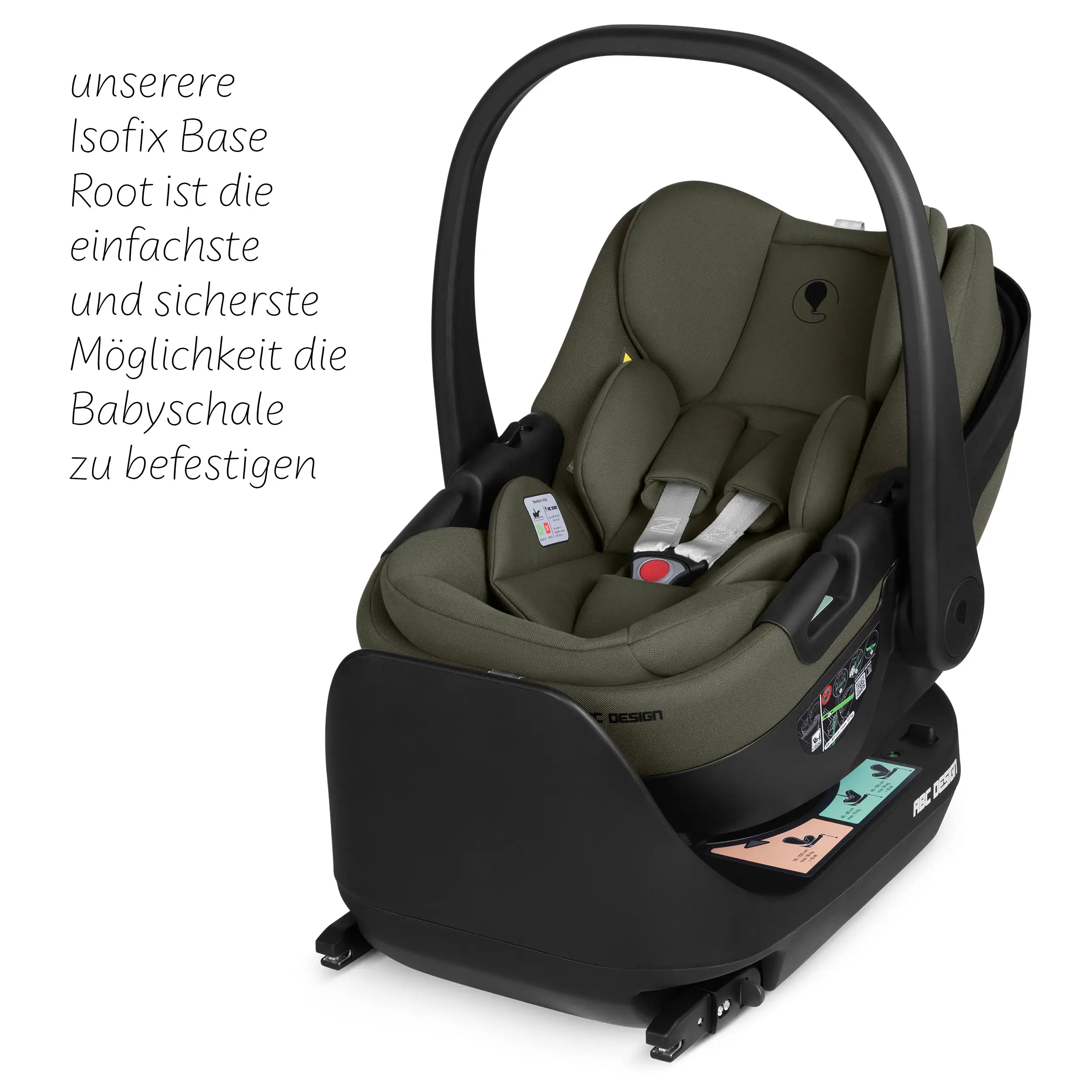 Ovetto Calla i-Size con funzione reclinabile - Olive