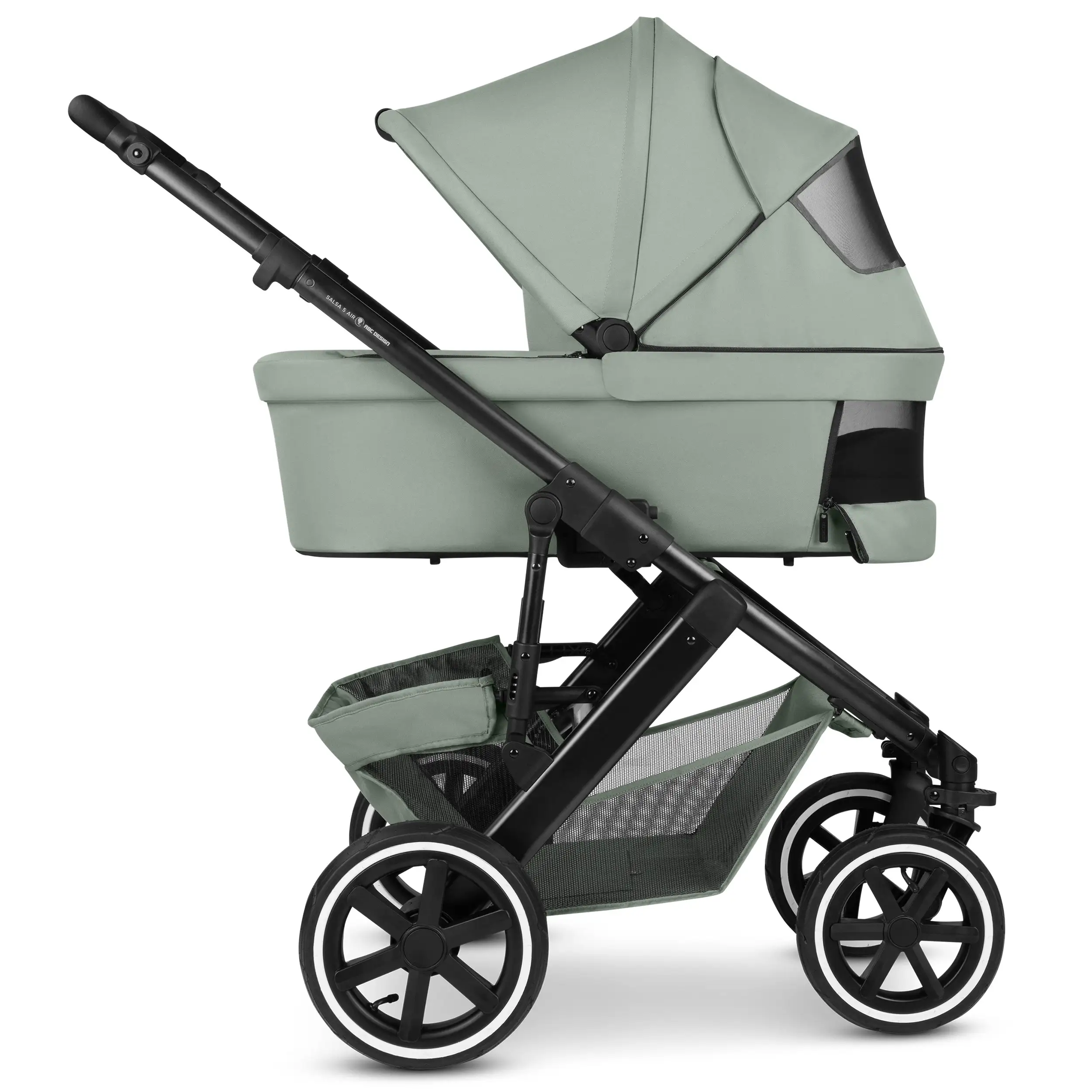 3in1-Kinderwagen-Set Salsa 5 Air inkl. Babyschale Calla mit Liegefunktion - Pine