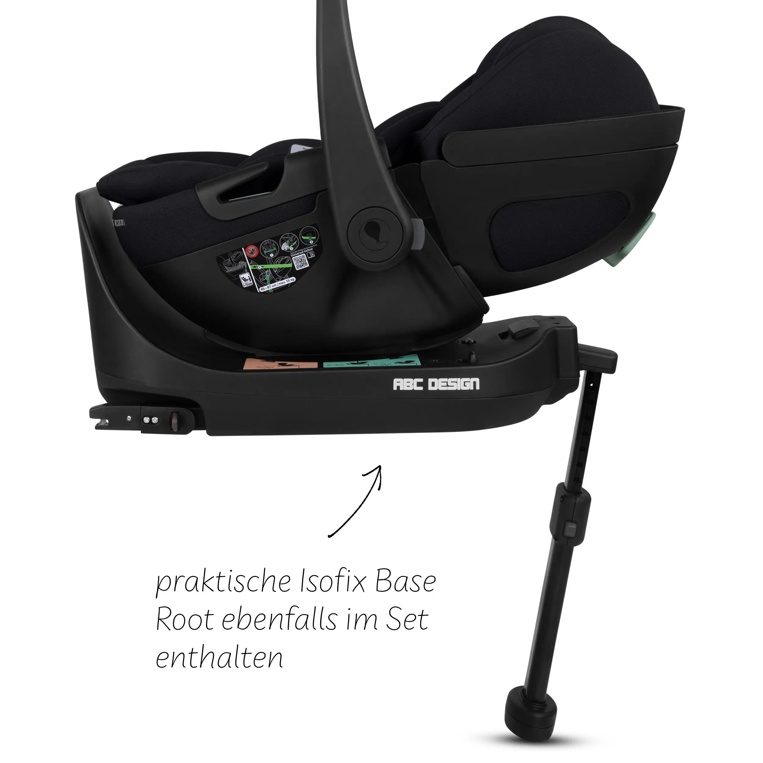 4in1-Kinderwagen-Set Salsa 5 Air inkl. Babyschale Calla mit Liegefunktion - Camel