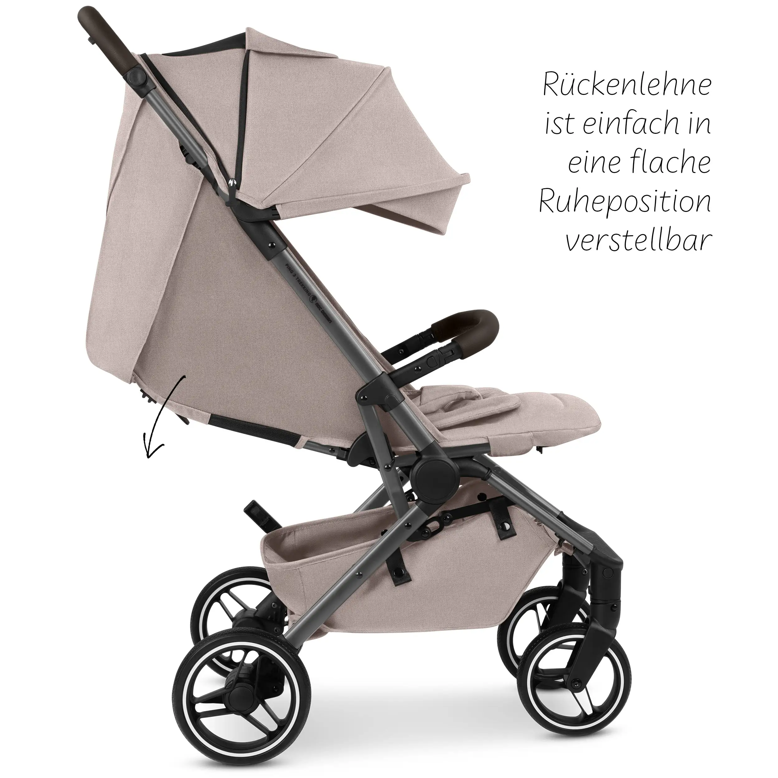 Passeggino da viaggio Ping 3 Trekking - Camel