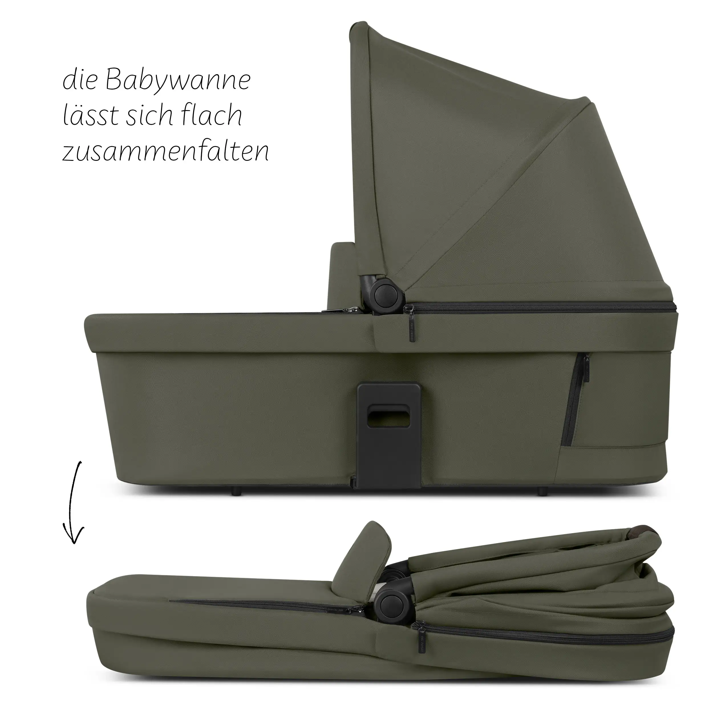 Set passeggino 3in1 Salsa Core incl. ovetto Calla con funzione reclinabile - Olive