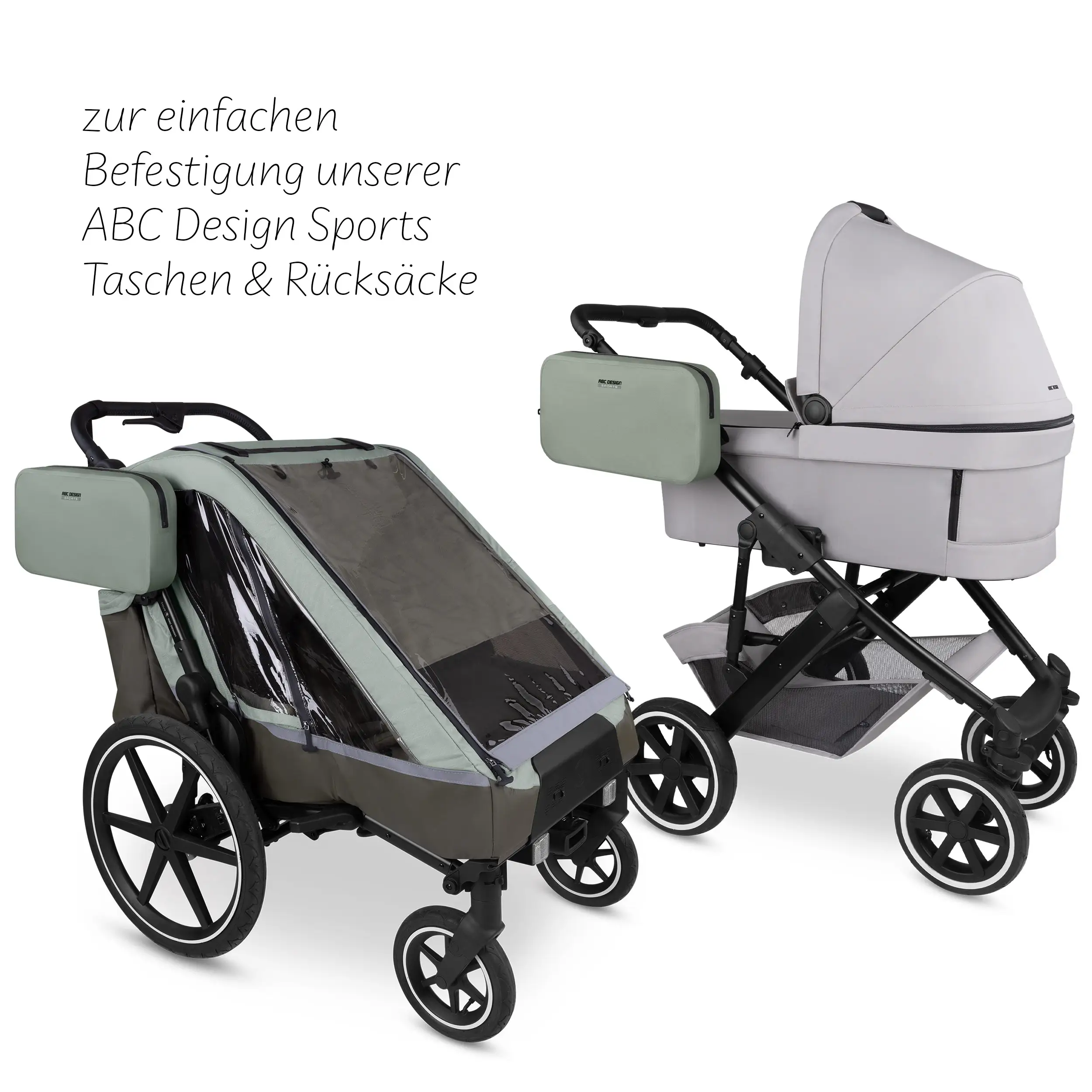 Supporto universale ABC Design Sports per Passeggino, rimorchi per biciclette e simili