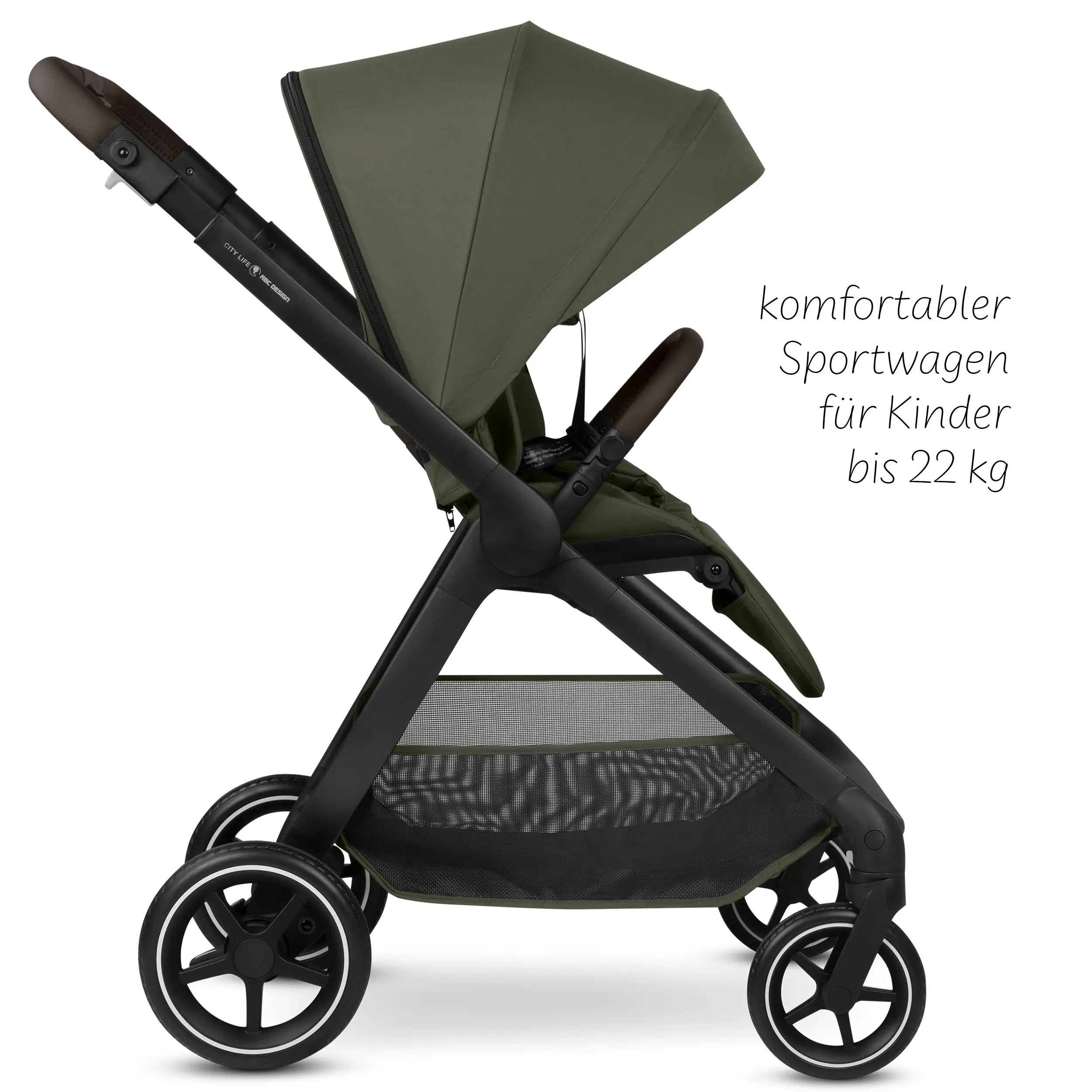 Set passeggino 3in1 City Life incl. ovetto Maxi-Cosi Pebble 360 Pro 2 - Avocado