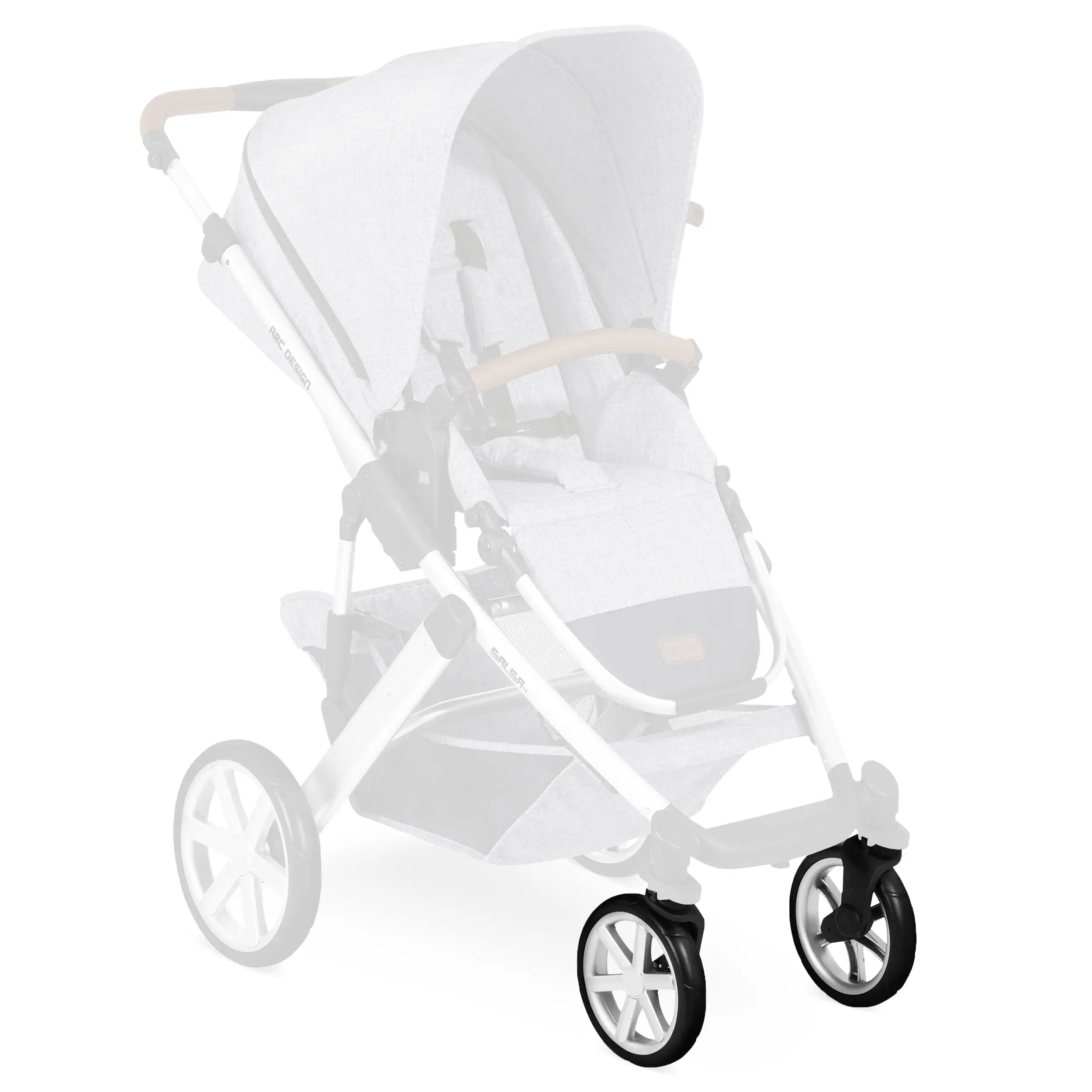 Set di ruote anteriori (2 pezzi) per Salsa 4 - EVA Silver / Black