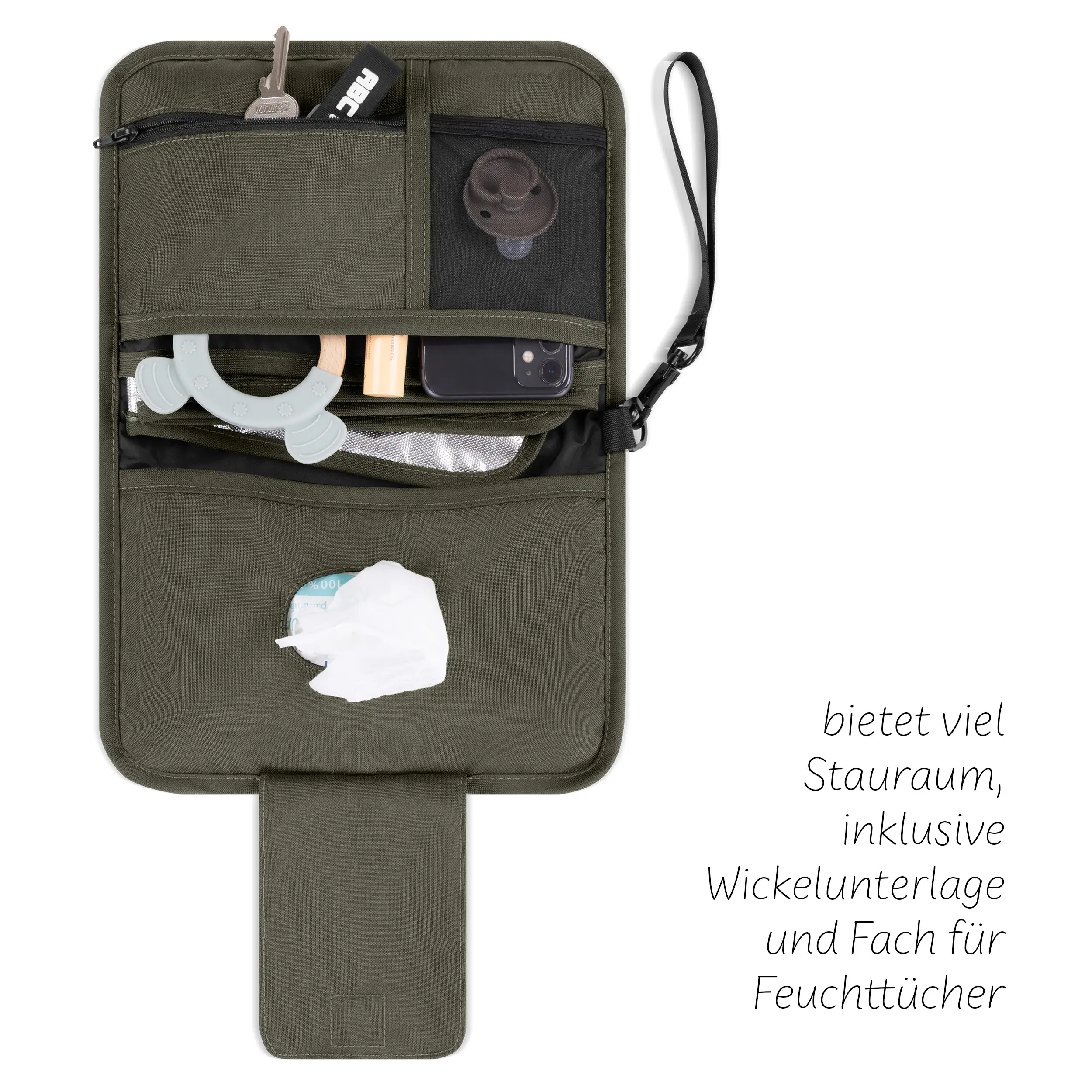 Organizer per il cambio multiuso Multi - Avocado