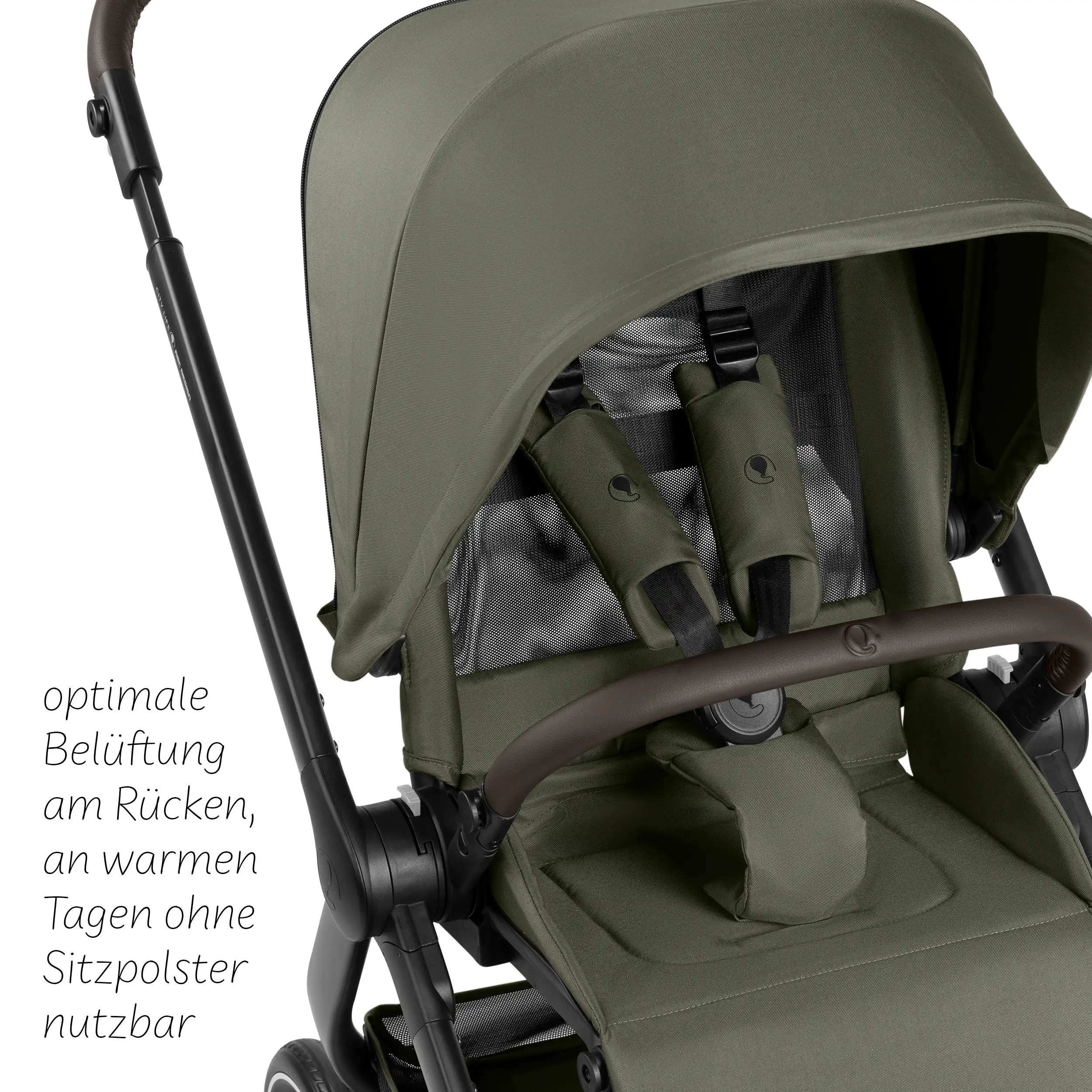 Set passeggino 3in1 City Life incl. ovetto Maxi-Cosi Pebble 360 Pro 2 - Avocado