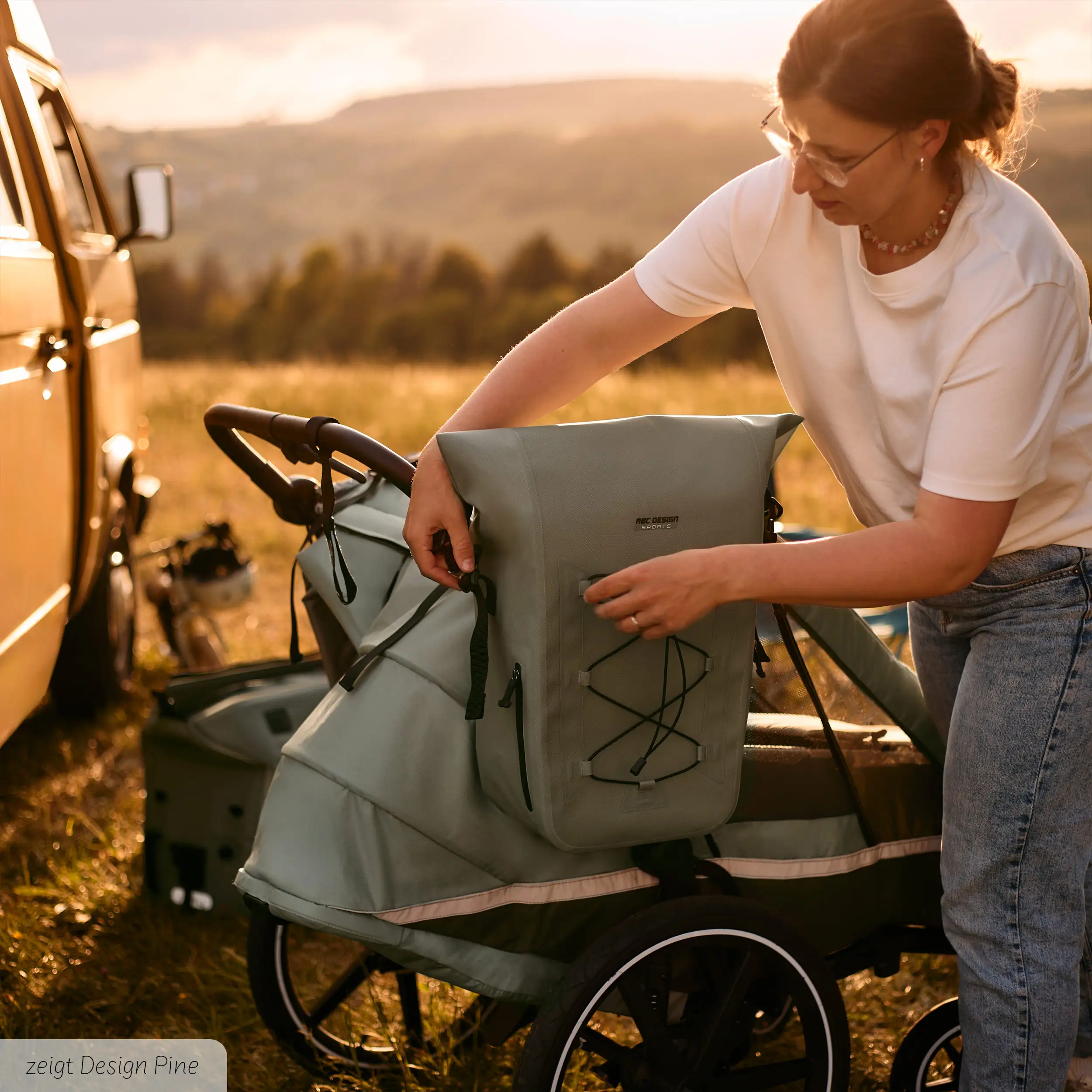 Borsa da sella Sion 20L per Passeggino, rimorchi per biciclette e uso quotidiano - Ink
