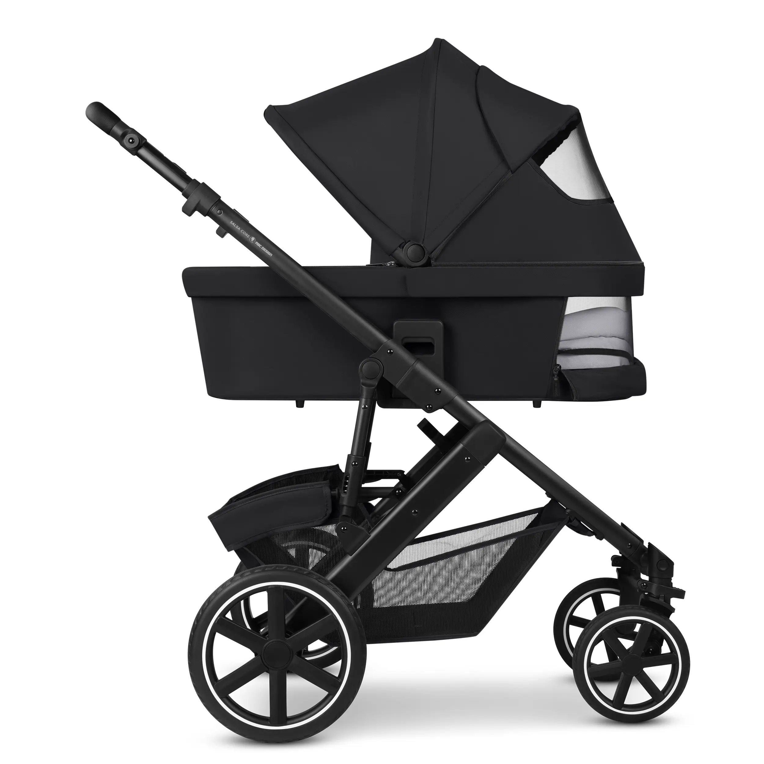 Set passeggino 3in1 Salsa Core incl. Seggiolino per auto Calla dotato di funzione reclinabile - Ink