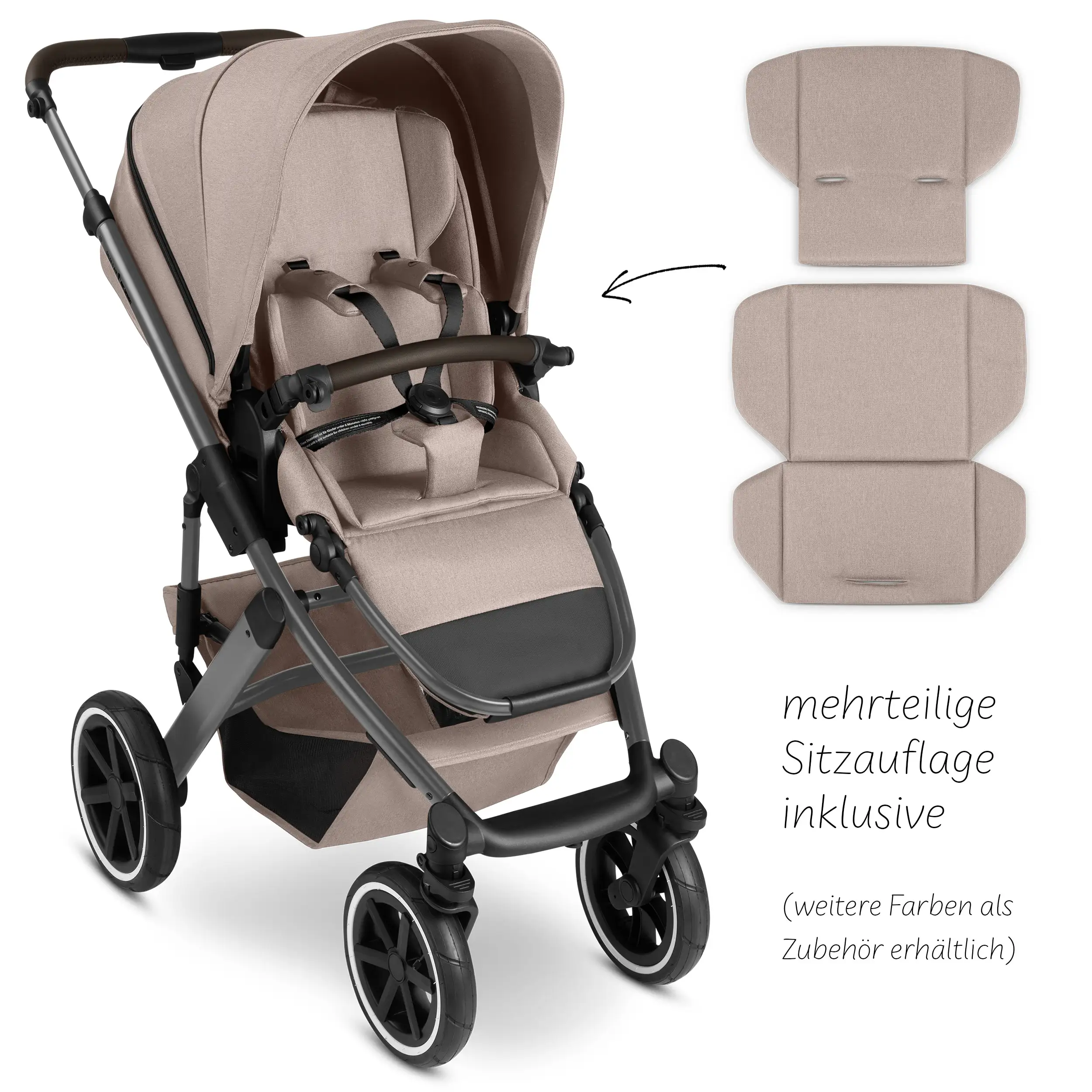 Passeggino 4in1 Salsa 5 Air con Base Isofix - Camel