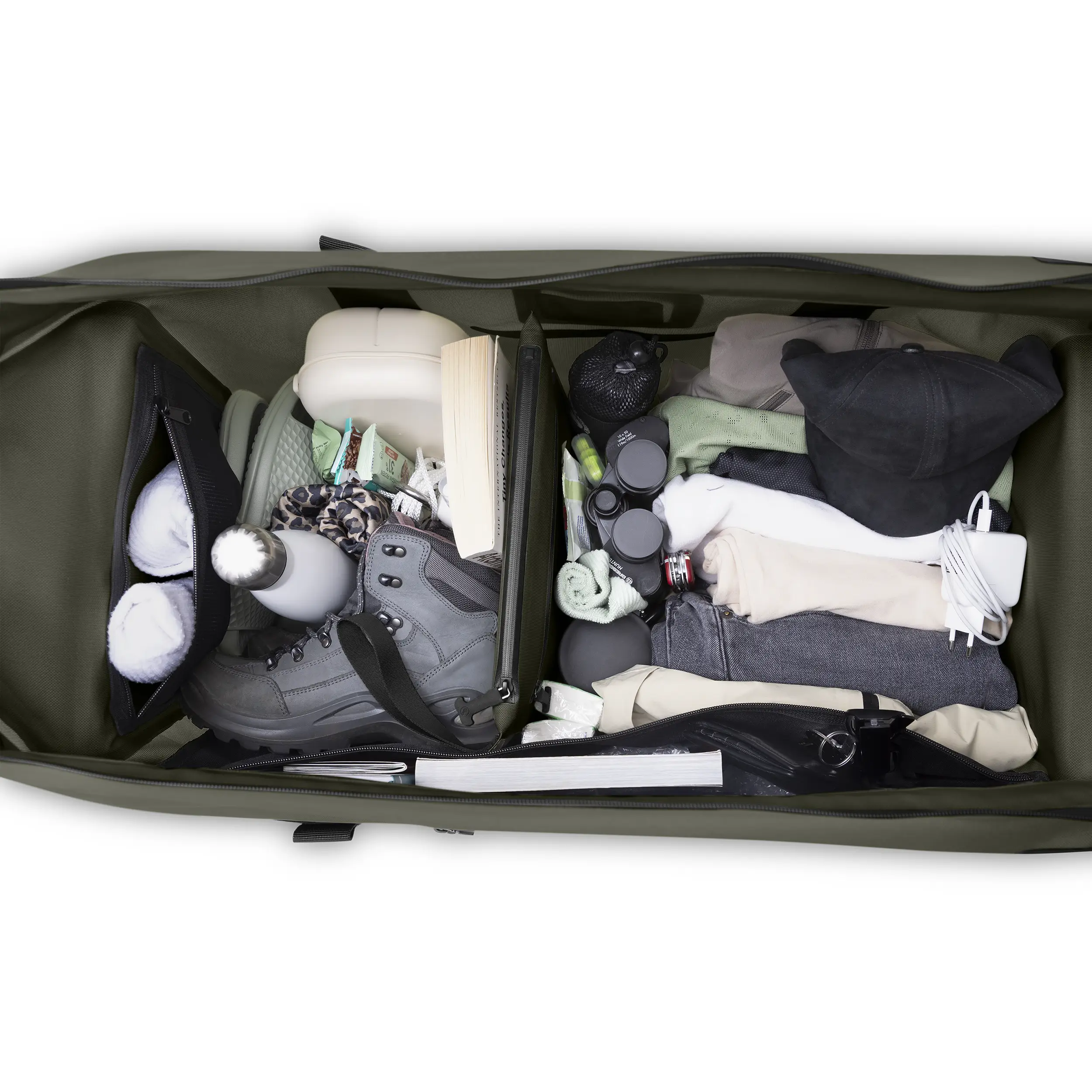 Borsa da viaggio Locarno 60L per l'uso quotidiano, i viaggi e l'uso professionale - Avocado