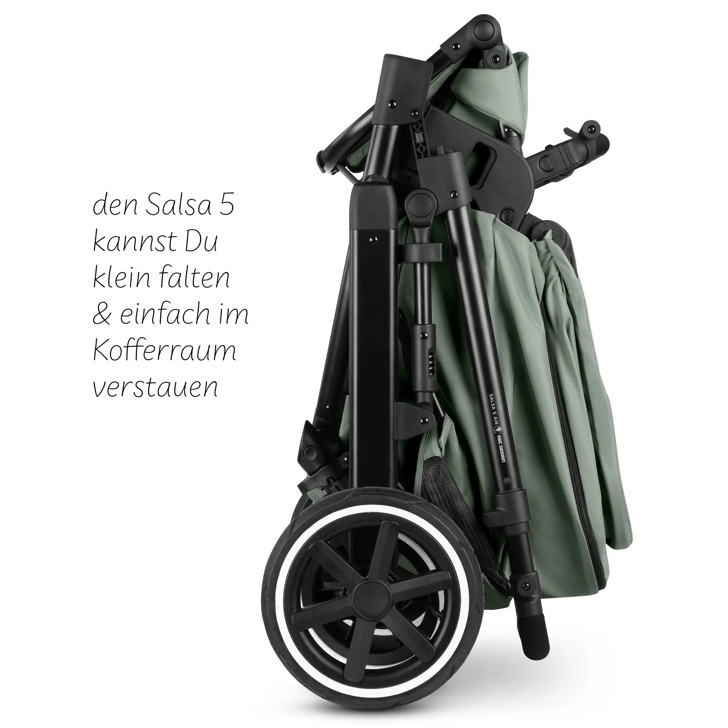 3in1-Kinderwagen-Set Salsa 5 Air inkl. Babyschale Calla mit Liegefunktion - Pine