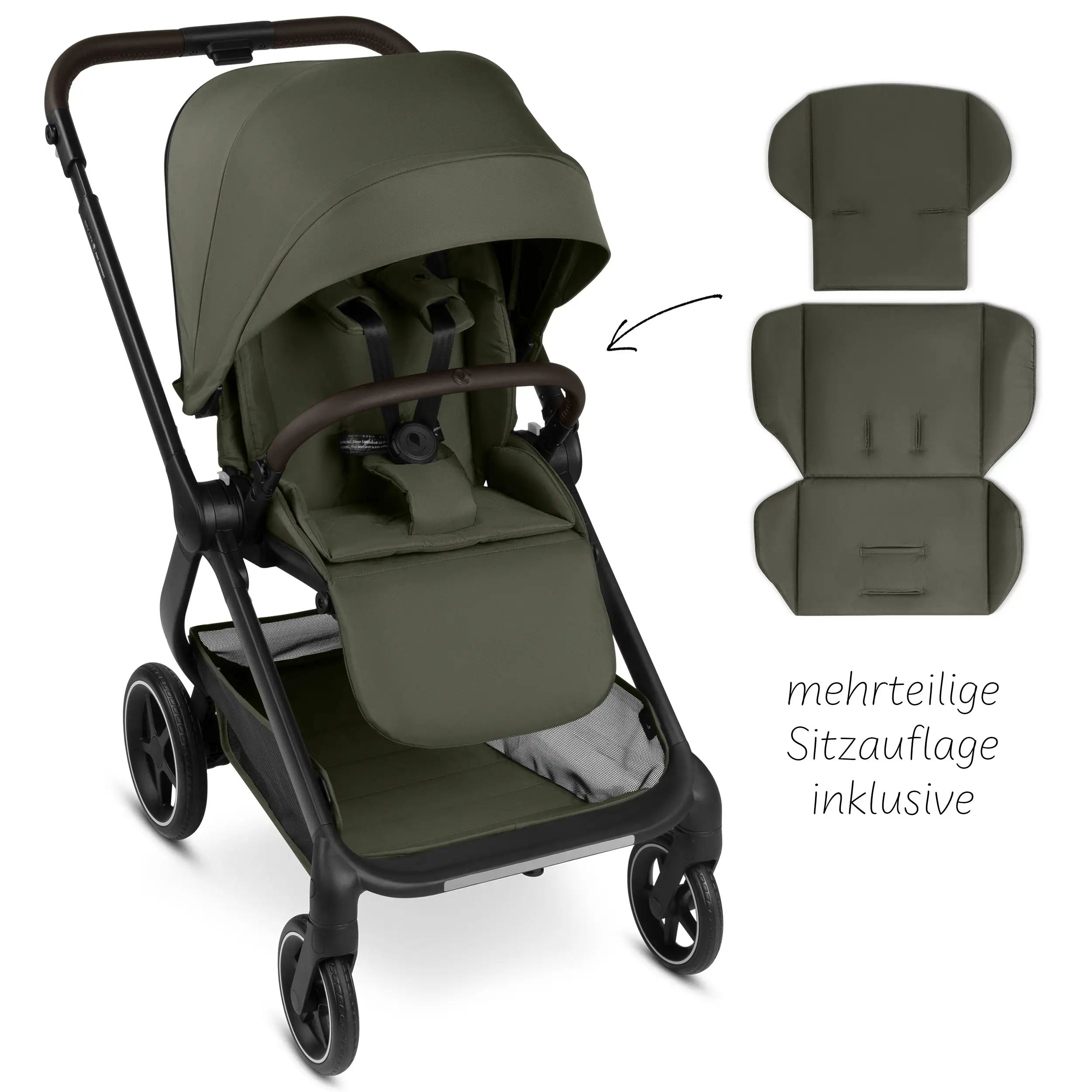 Set passeggino 4in1 City Life con base Isofix - Avocado