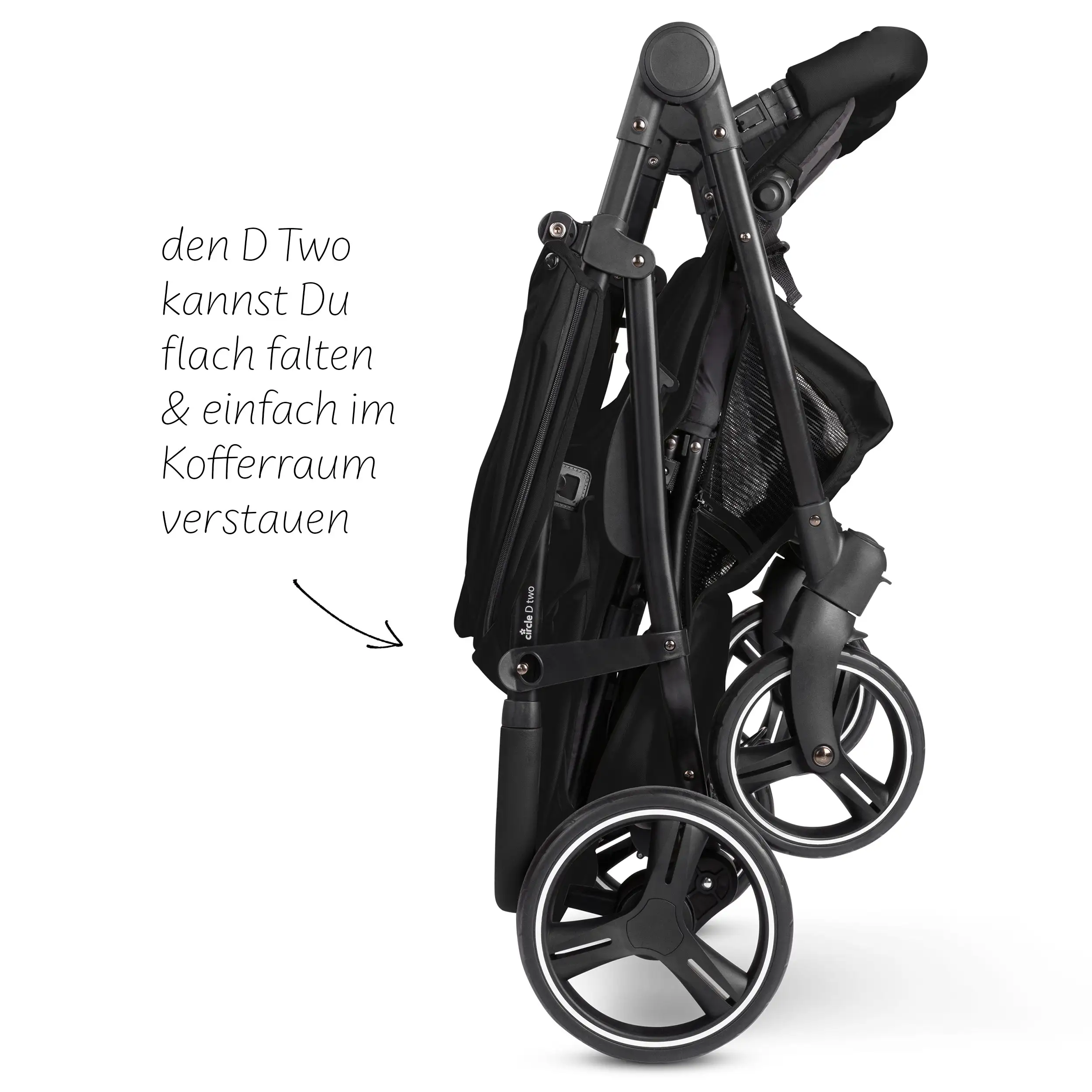 Passeggino doppi D Two - Black