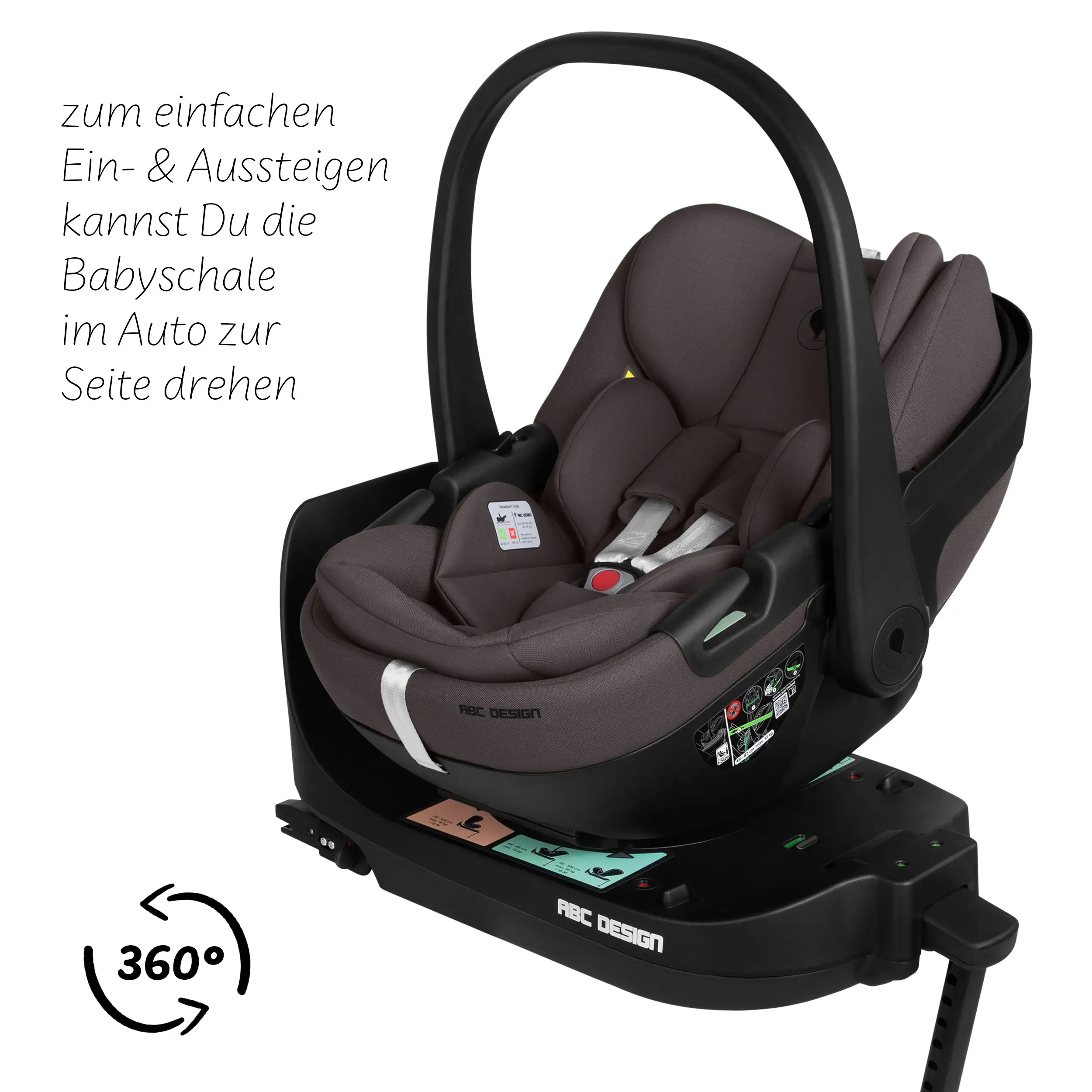 Set passeggino 4in1 Salsa Core incl. ovetto Calla con funzione reclinabile e base ISOFIX Root - Falcon