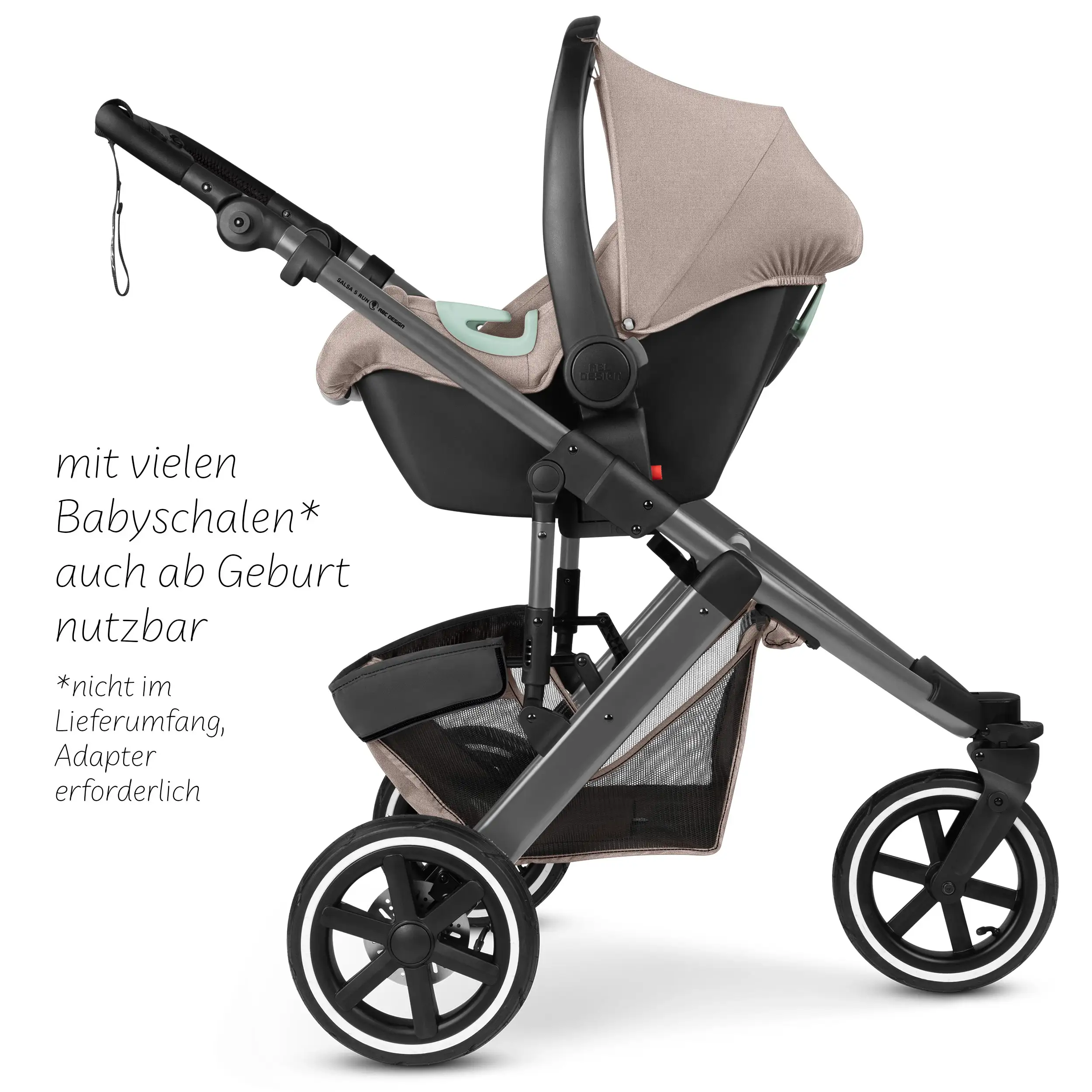 Passeggino da jogging Salsa 5 Run - Camel