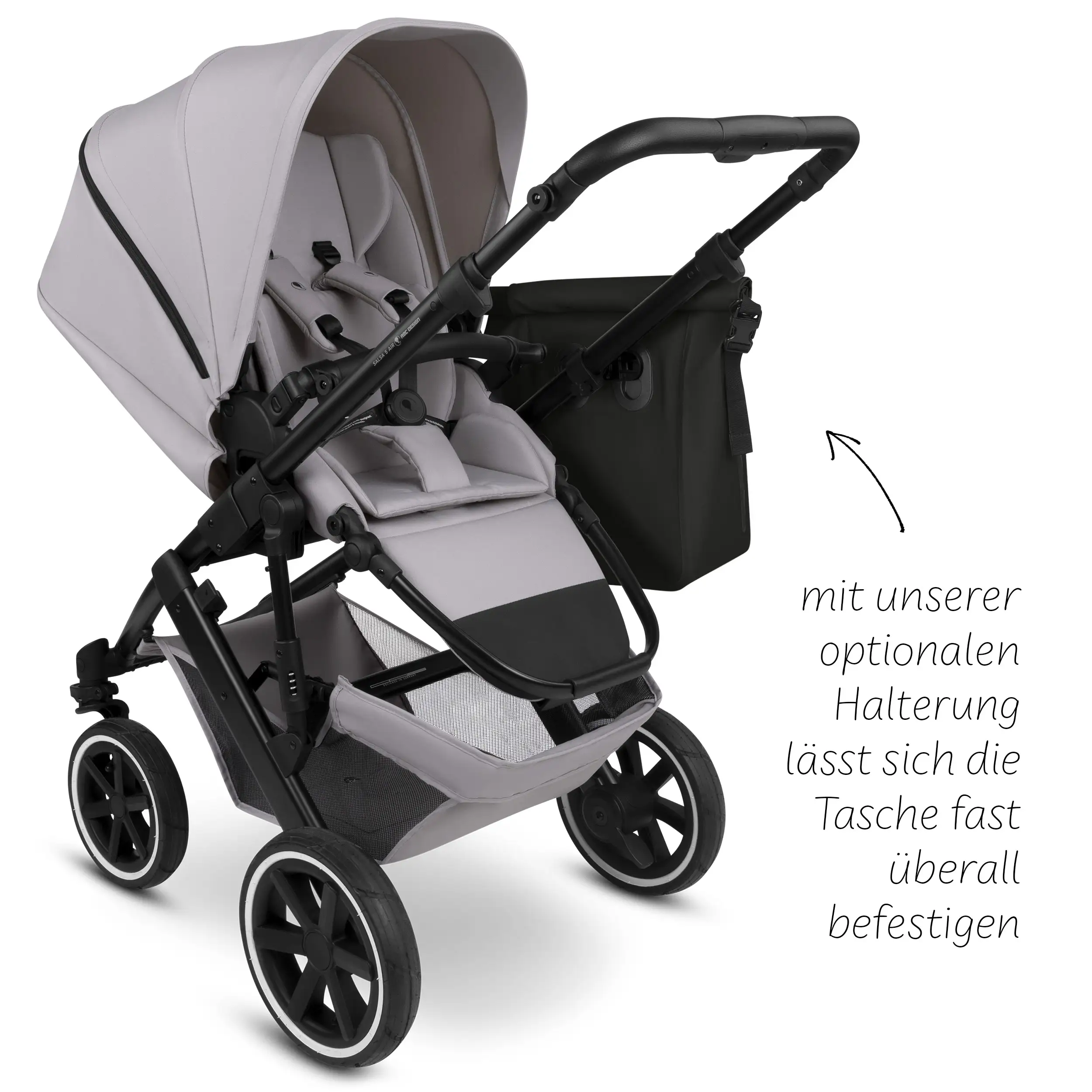 Borsa da sella Sion 20L per Passeggino, rimorchi per biciclette e uso quotidiano - Ink