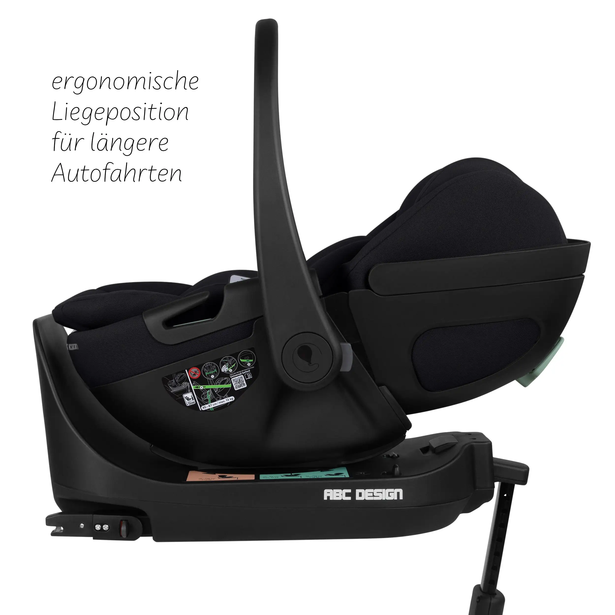 Set passeggino 4in1 Salsa Core incl. ovetto Calla con funzione reclinabile e base ISOFIX Root - Ink