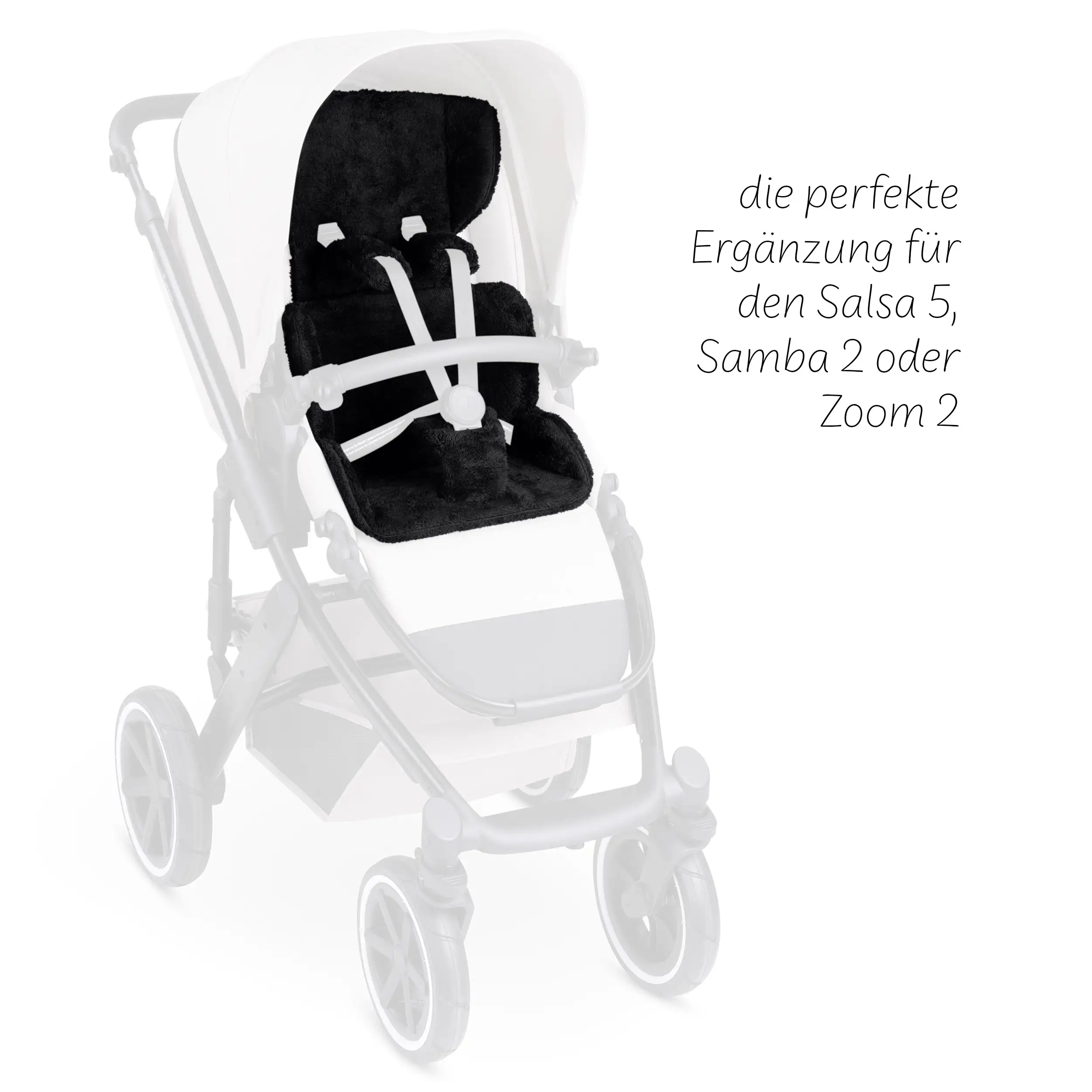 Rivestimento per Sedile comfort per Samba, Salsa, Zoom - Cozy Black