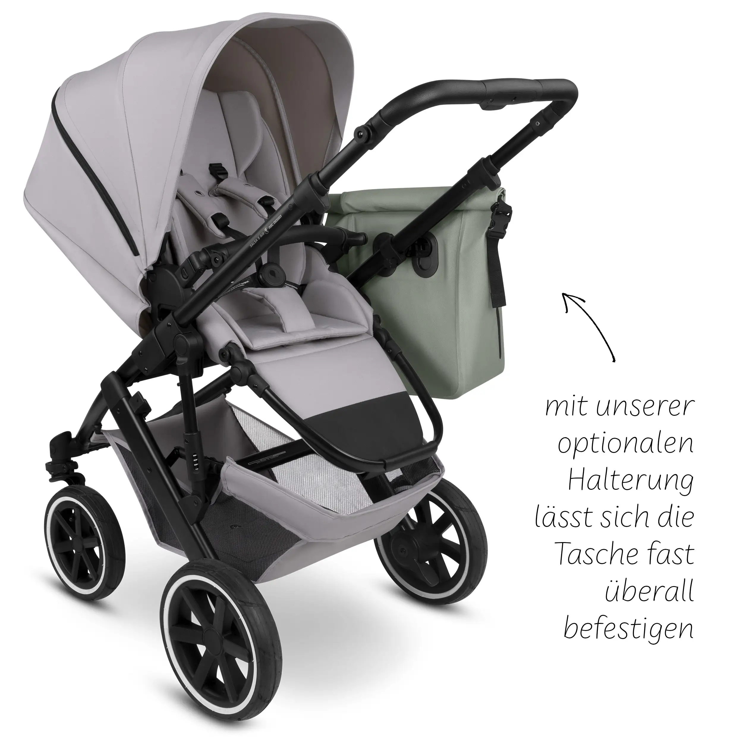 Borsa da sella Sion 20L per Passeggino, rimorchi per biciclette e uso quotidiano - Pine