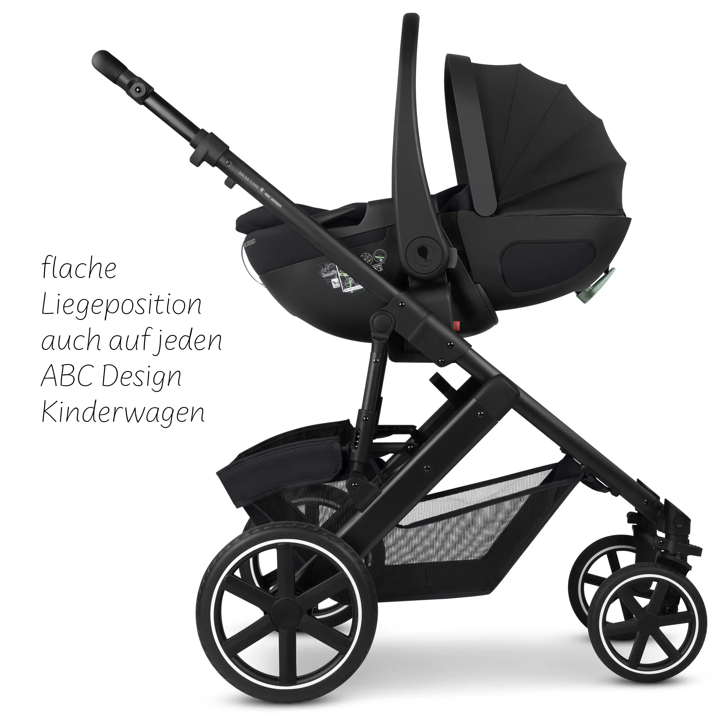 Ovetto Calla i-Size reclinabile incl. base ISOFIX girevole Root - Ink