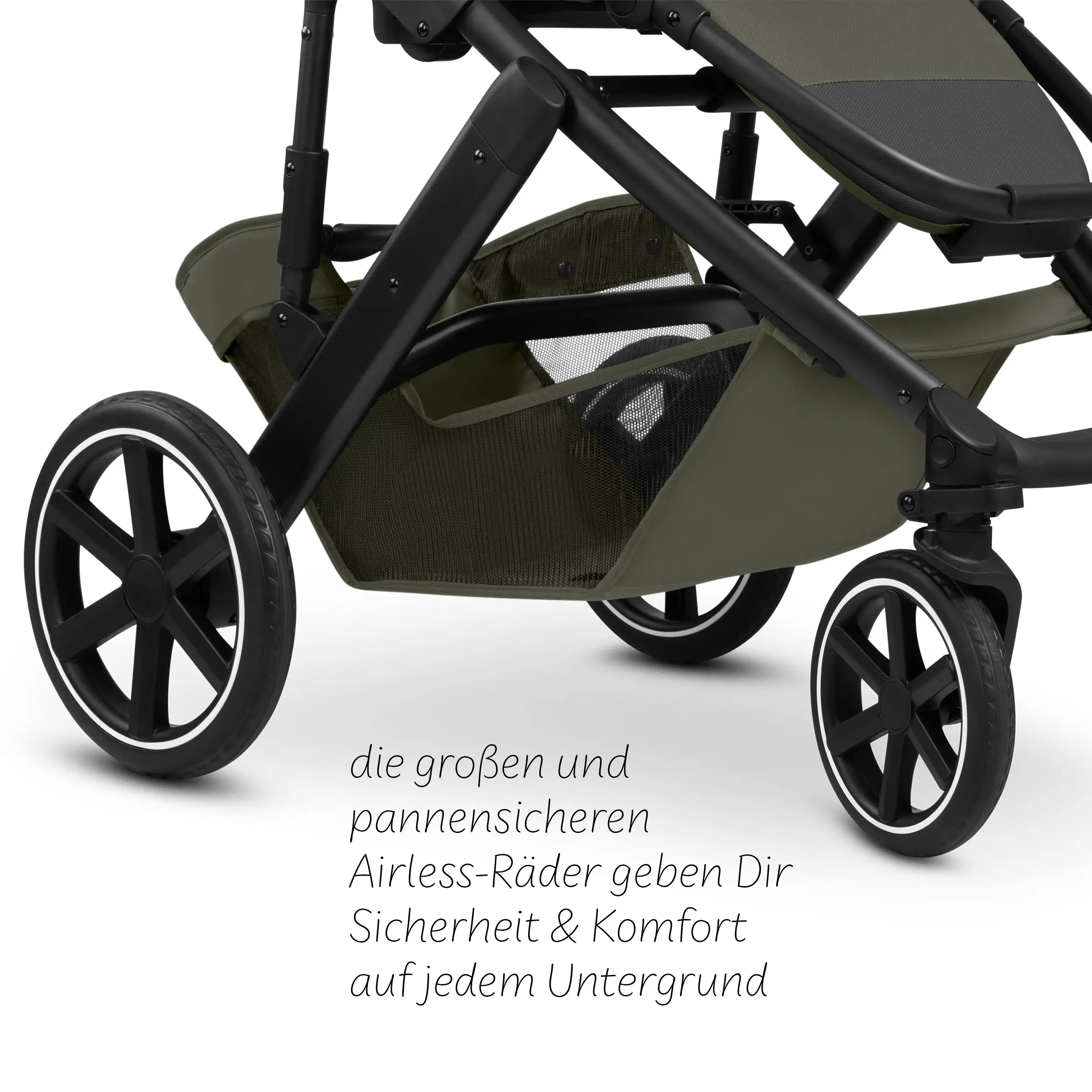 Set passeggino 4in1 Salsa Core incl. ovetto Calla con funzione reclinabile e base ISOFIX Root - Olive