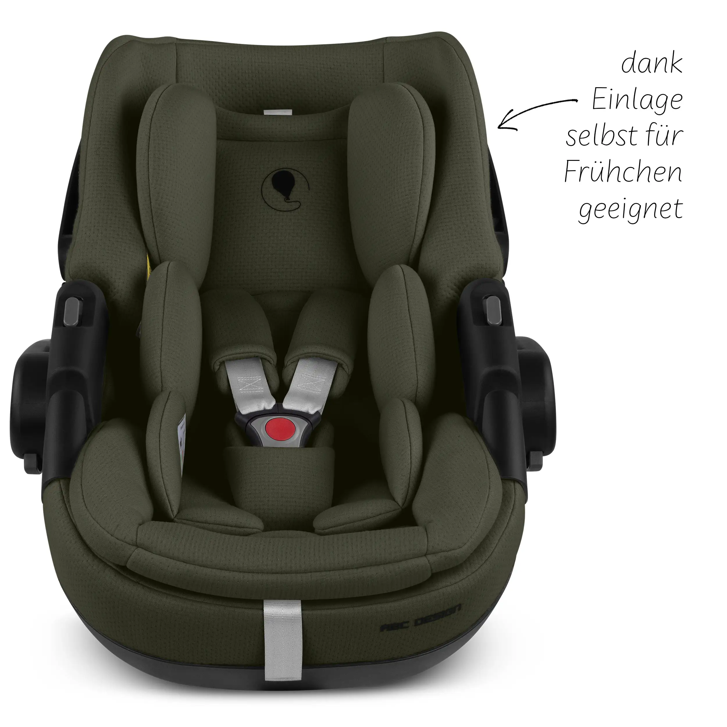 Ovetto Calla i-Size con funzione reclinabile - Olive