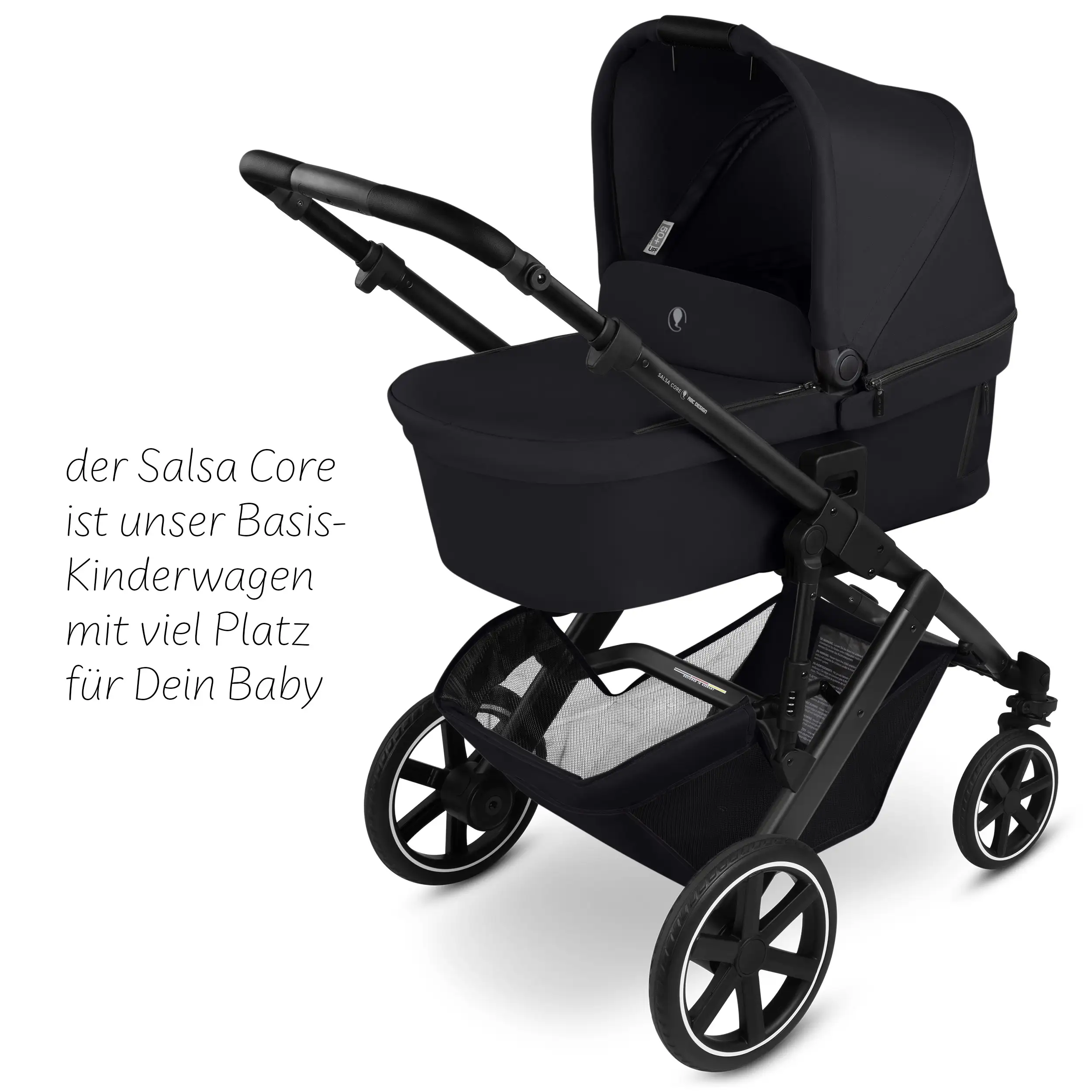 Set passeggino 3in1 Salsa Core incl. ovetto Calla con funzione reclinabile - Ink