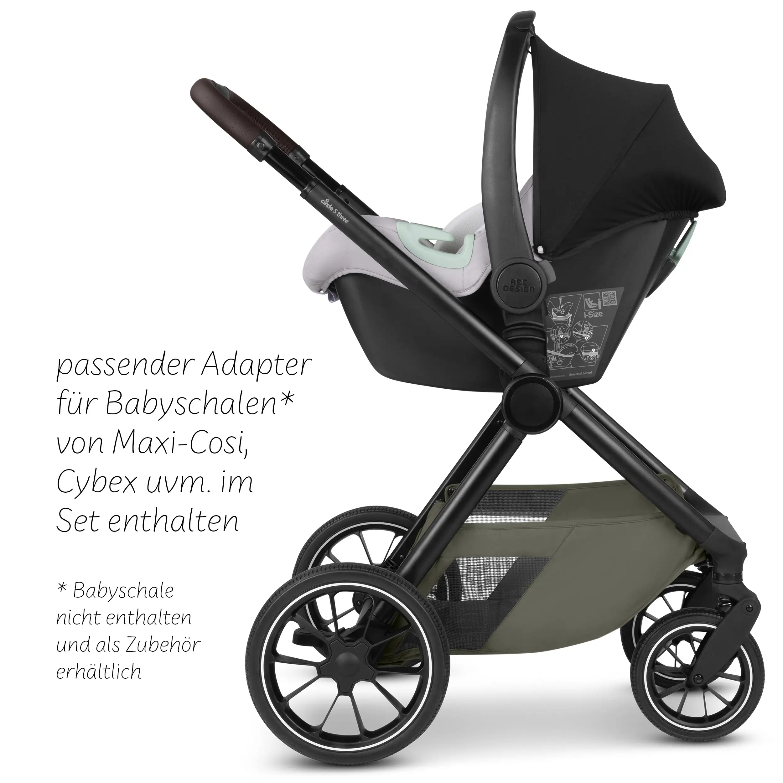 Passeggino combinato S Three - Wheat