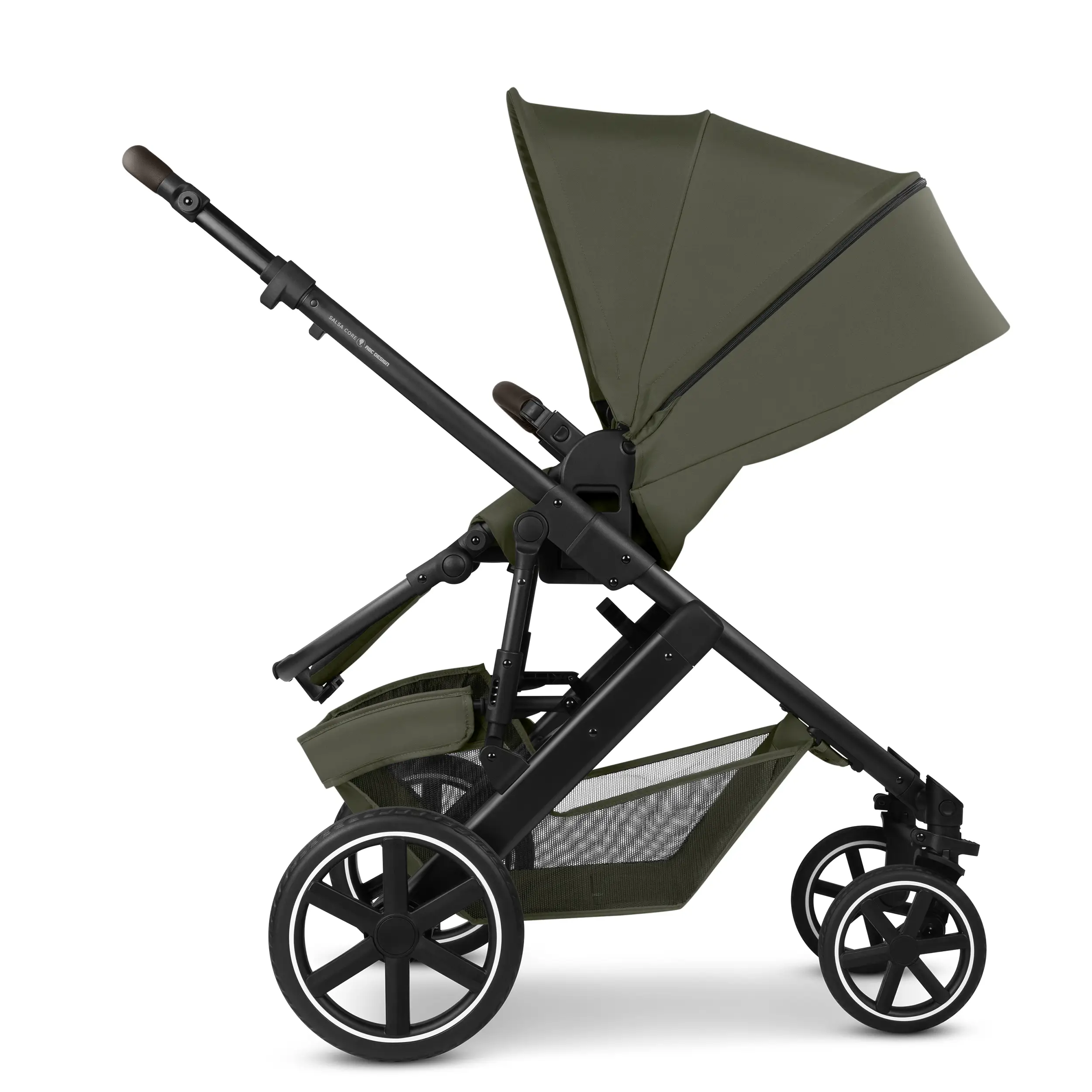 Set passeggino 3in1 Salsa Core incl. Seggiolino per auto Calla dotato di funzione reclinabile - Olive