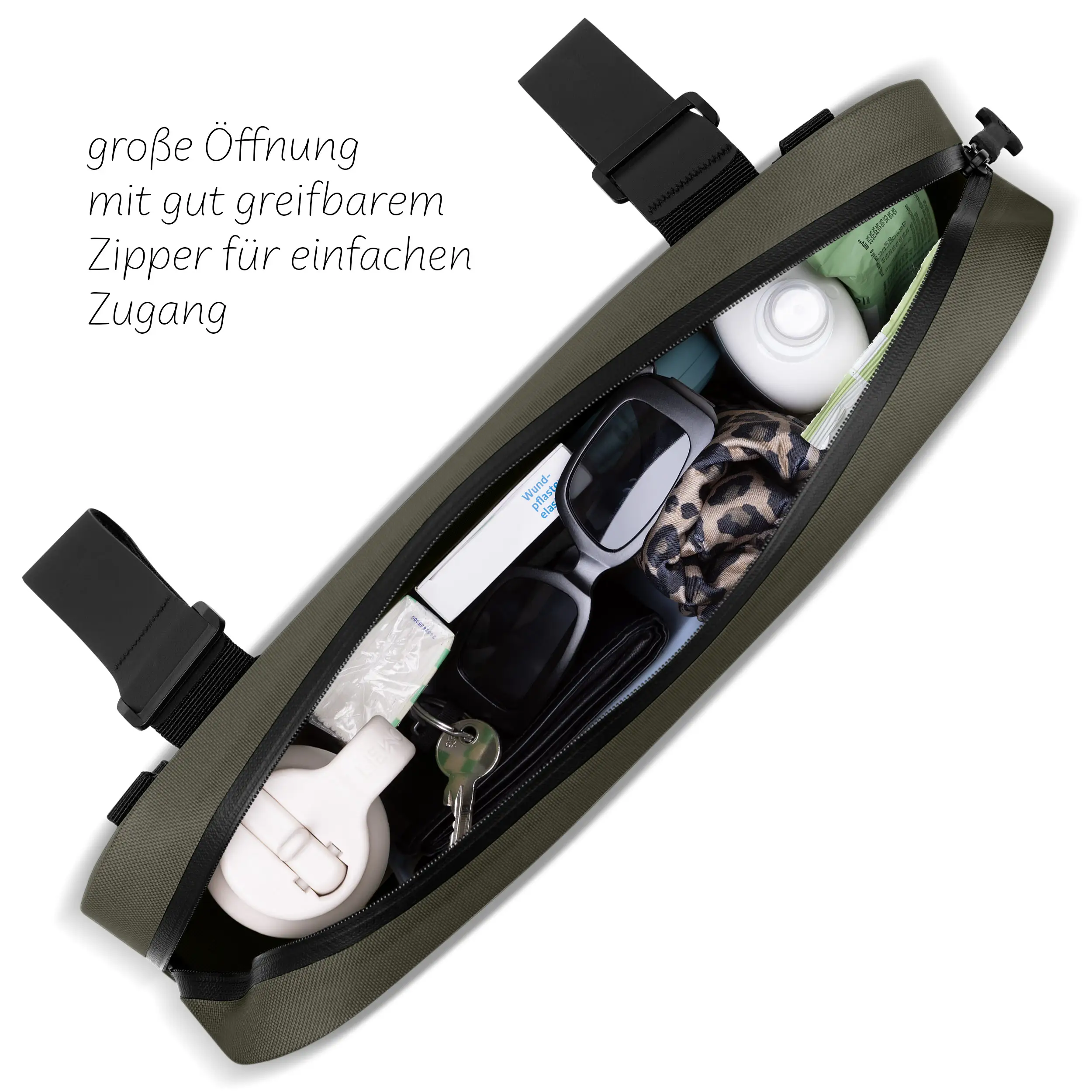 Borsa da sella Ginevra 4,5L per Passeggino, biciclette e uso quotidiano - Avocado