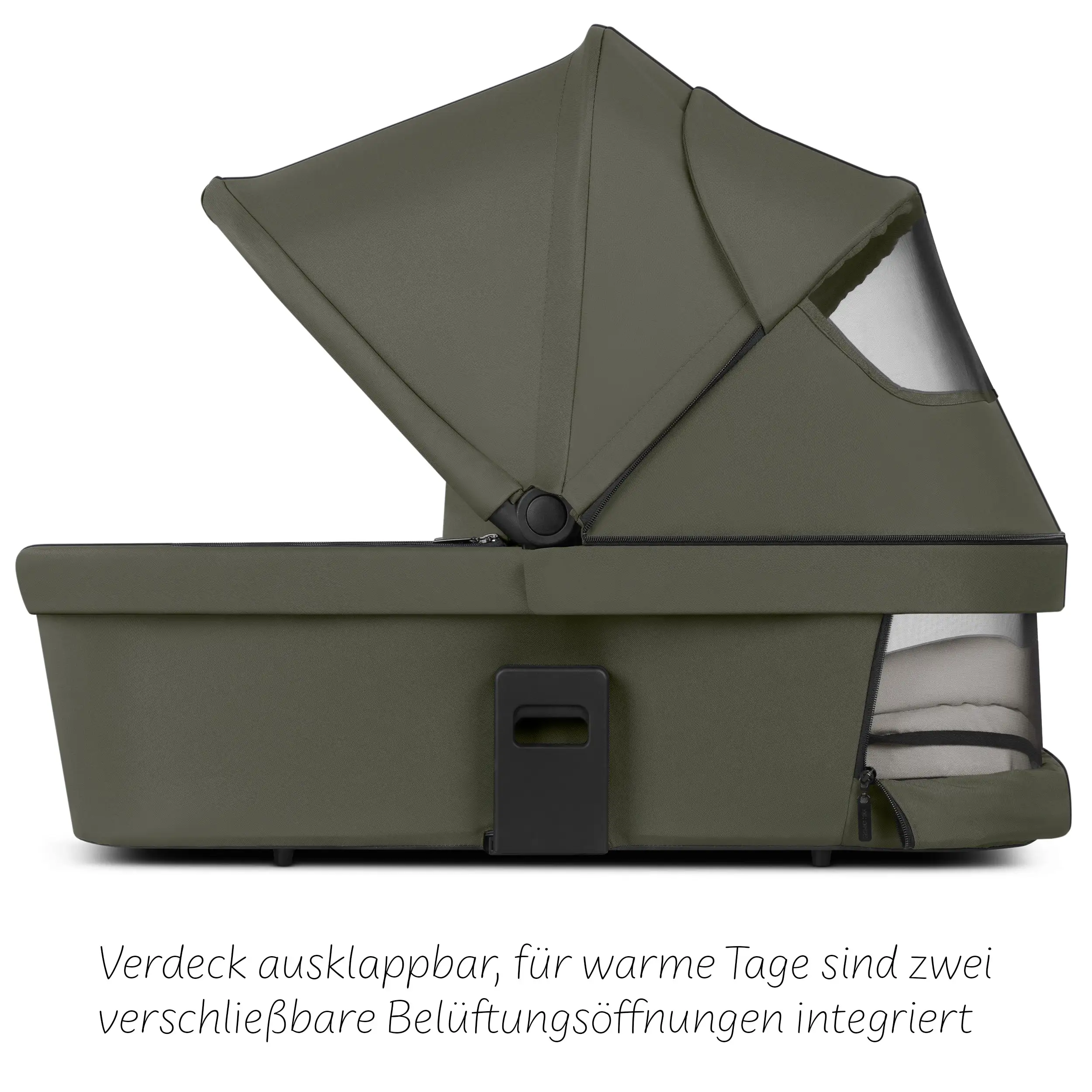 Set passeggino 4in1 Salsa Core incl. ovetto Calla con funzione reclinabile e base ISOFIX Root - Olive