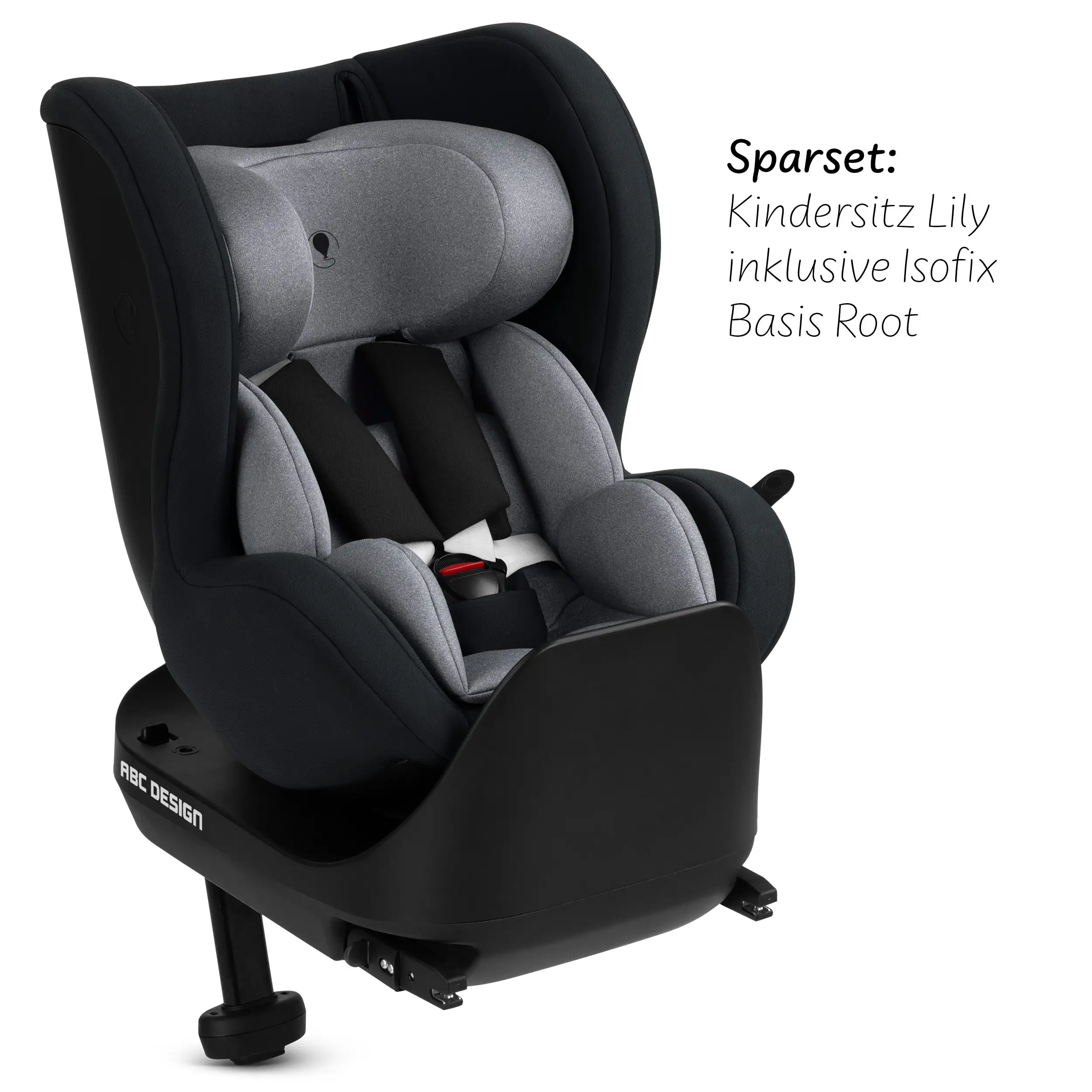 Seggiolino auto Lily i-Size incl. base ISOFIX girevole Root - Graphite