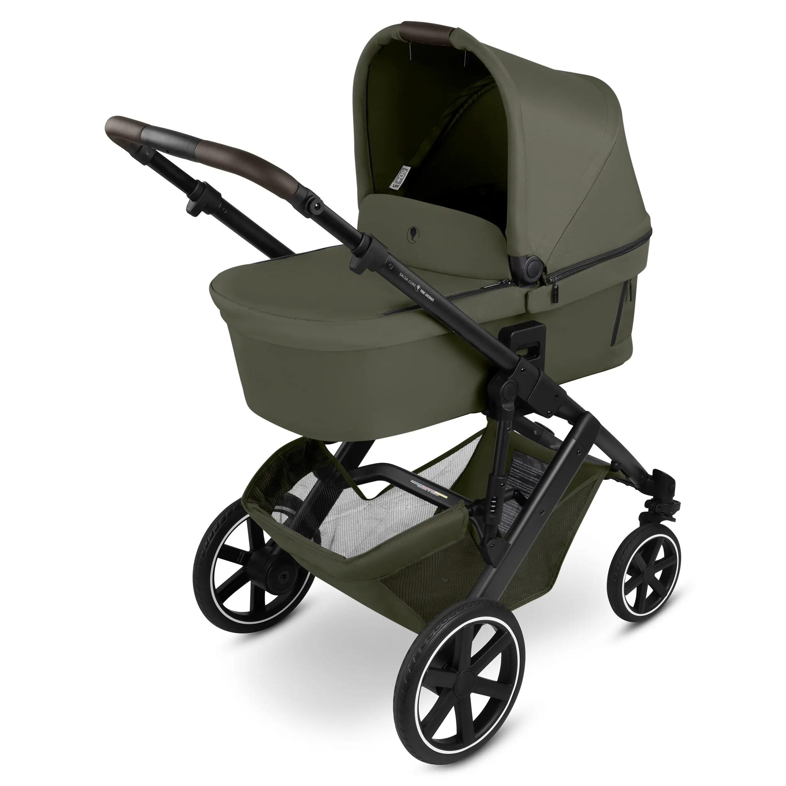 Set passeggino 3in1 Salsa Core incl. Seggiolino per auto Calla dotato di funzione reclinabile - Olive