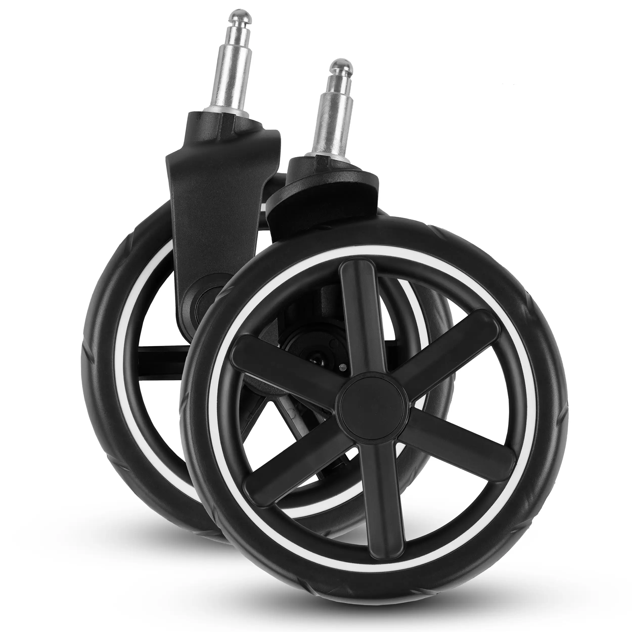 Set di ruote anteriori (2 pezzi) per Salsa 4 / Zoom / Zoom 2 - EVA Black / White Wall