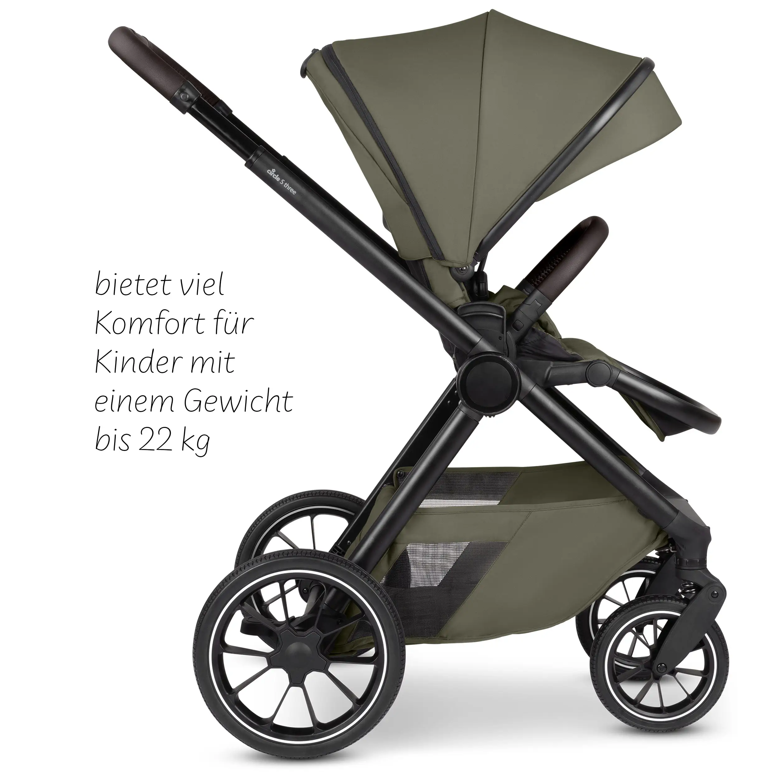 Passeggino combinato S Three - Wheat