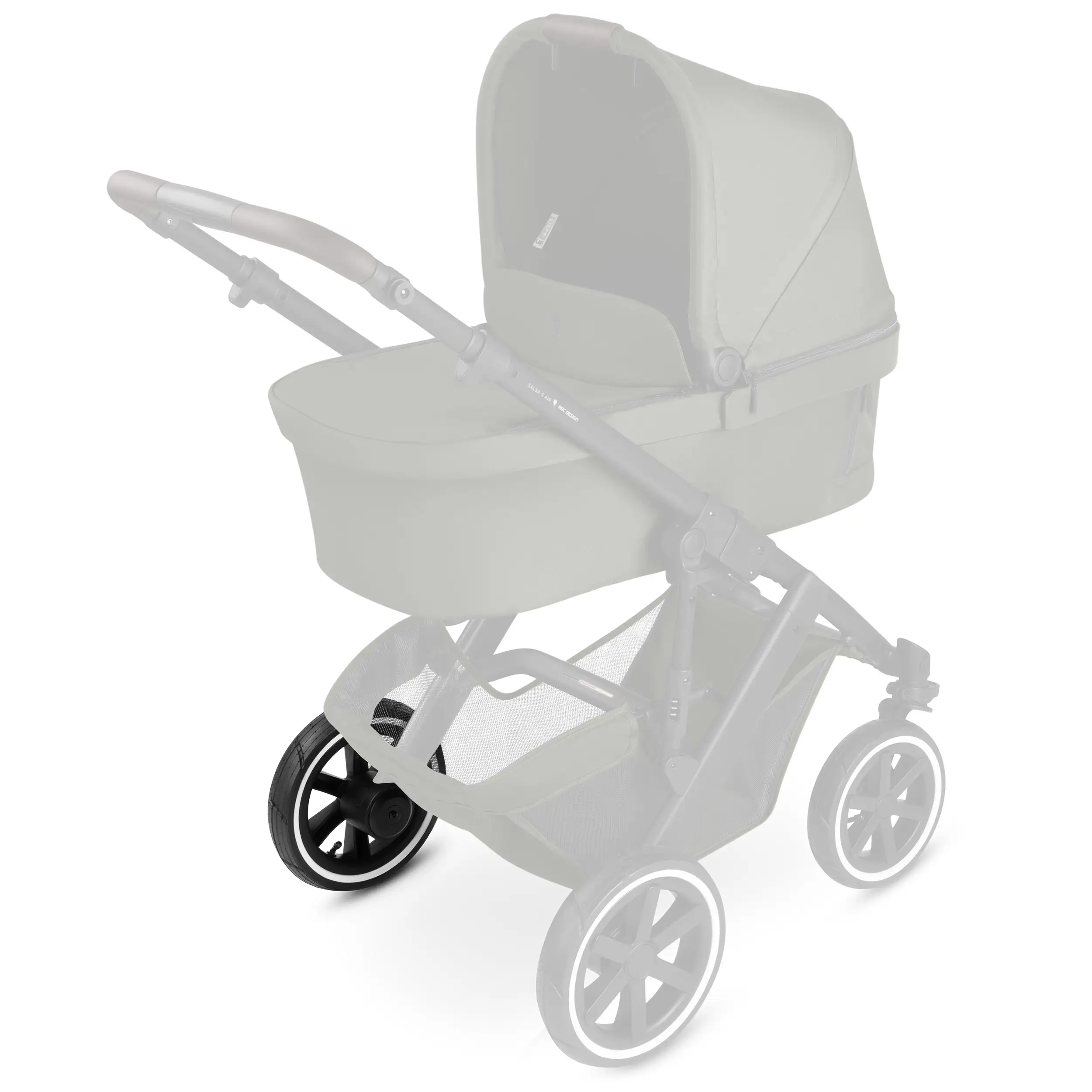 Ruota posteriore per Salsa 5 Air / Salsa 4 Air - Ruote con camera d'aria Black / White Wall