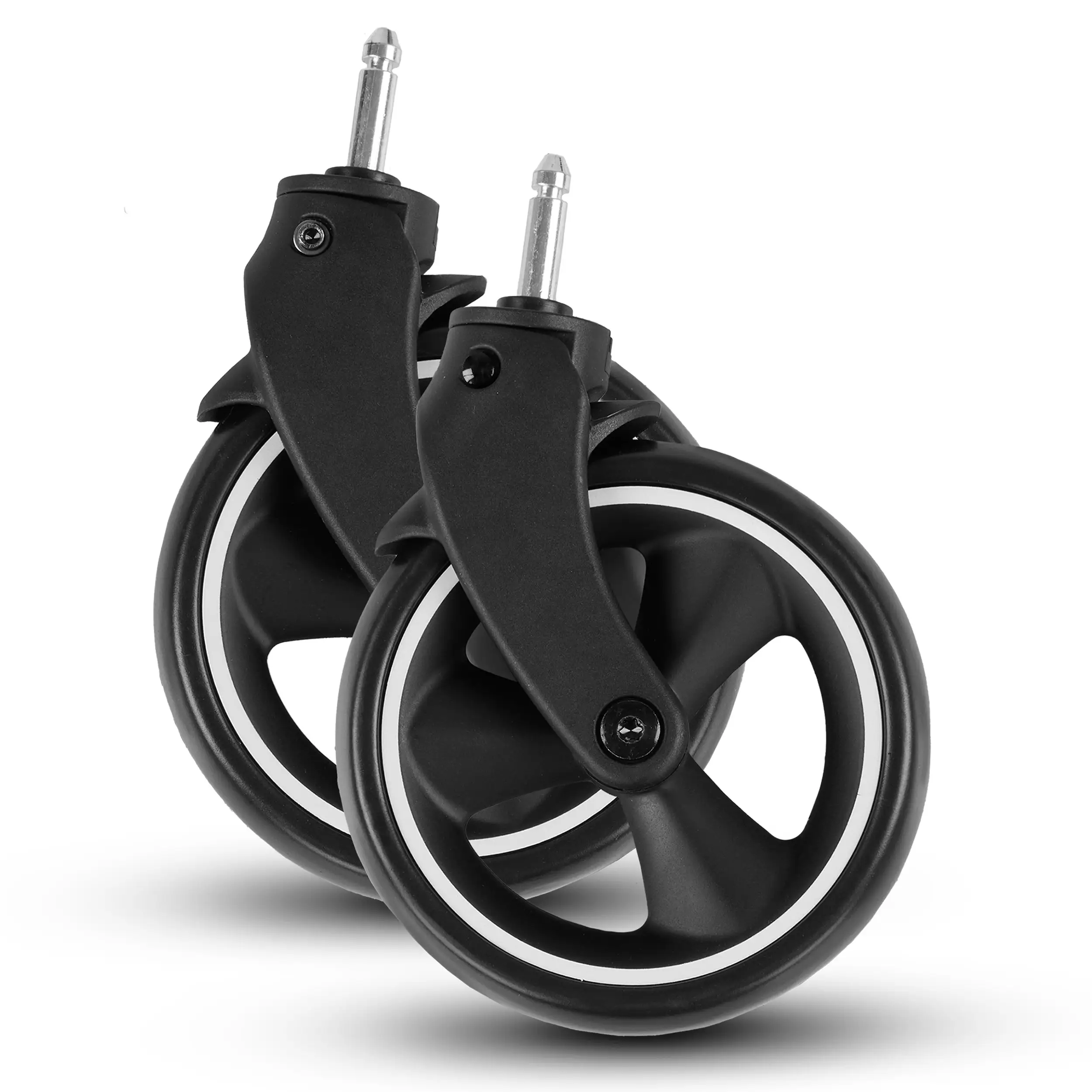 Set di ruote anteriori (2 pezzi) per Ping 3 Travel  / Ping Two - EVA Black / White Wall