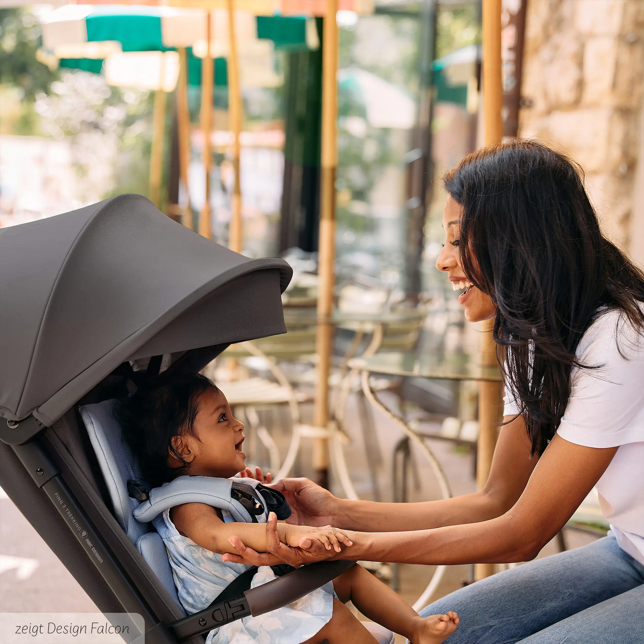 Passeggino da viaggio Ping 3 Trekking - Avocado