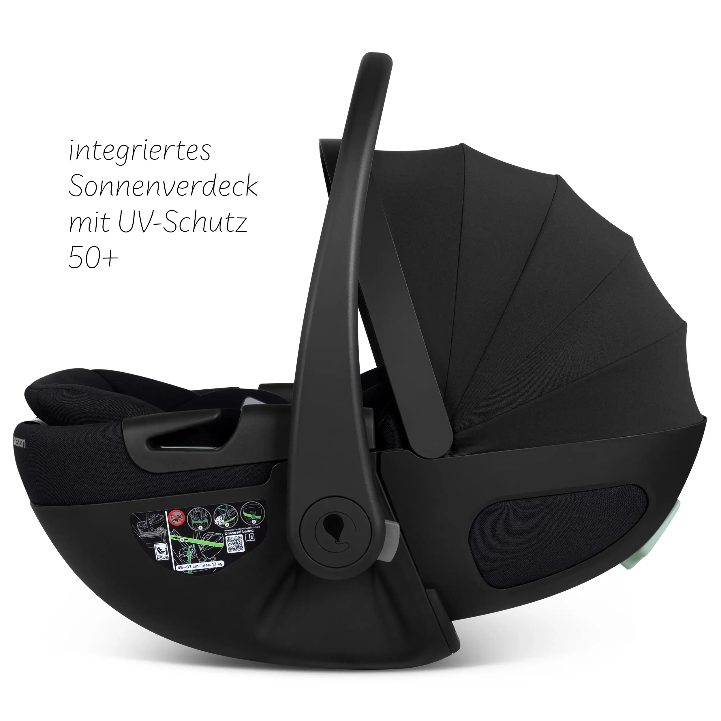 Ovetto Calla i-Size reclinabile incl. base ISOFIX girevole Root - Ink