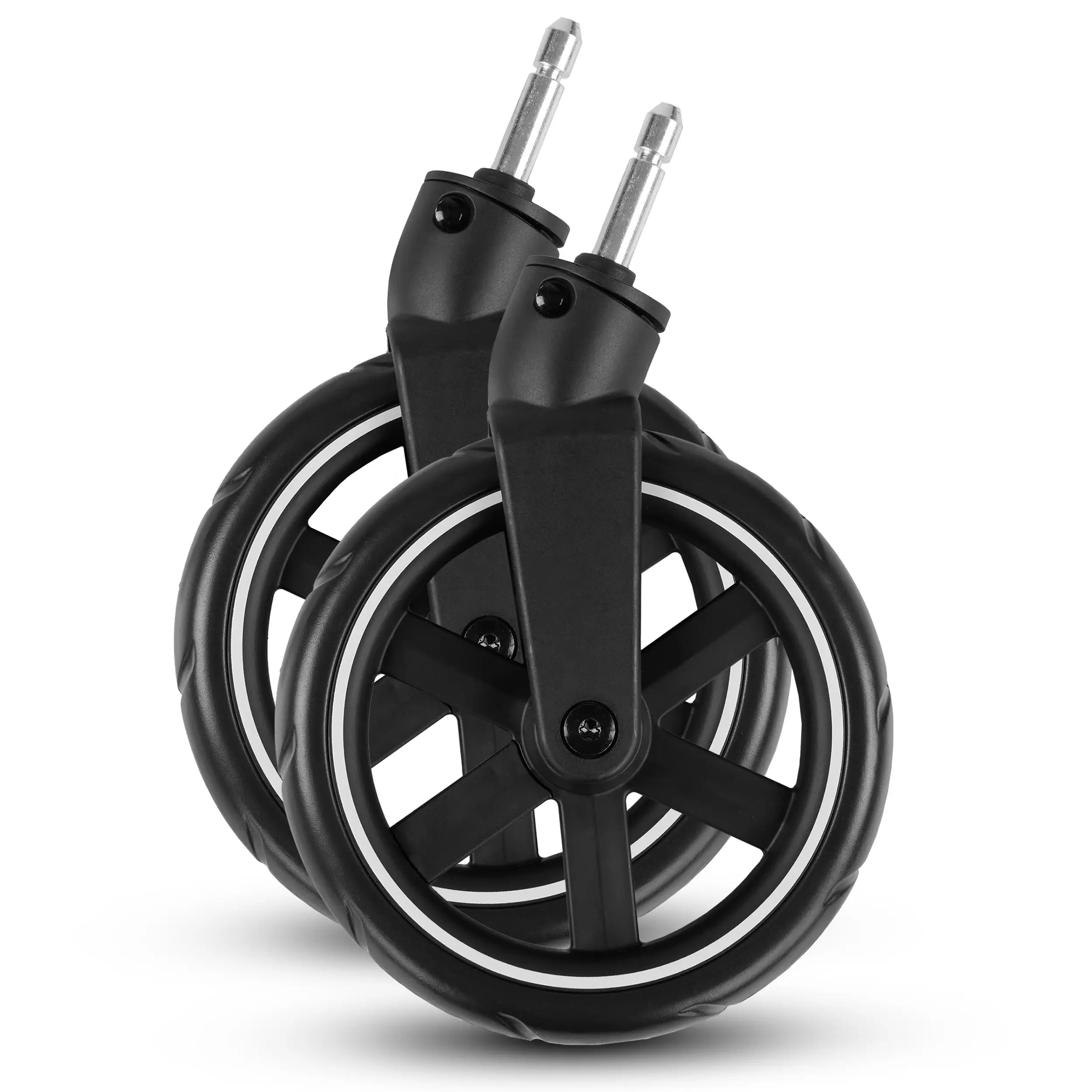 Set di ruote anteriori (2 pezzi) per Avus 2 / Avus - EVA Black / White Wall